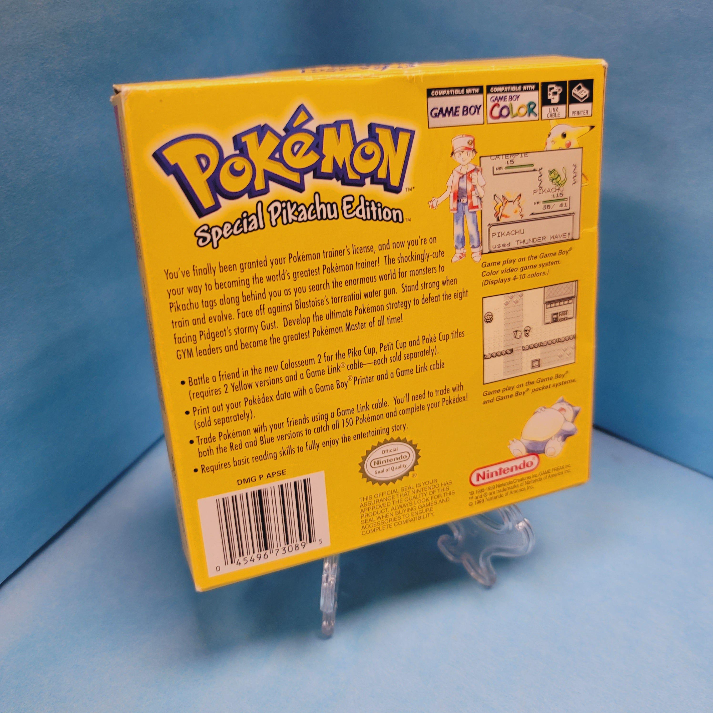 Jeu Nintendo Game Boy Gameboy Pokemon Version Jaune Loose Jeu Nintendo Game Boy Gameboy Pokemon Version Jaune Loose