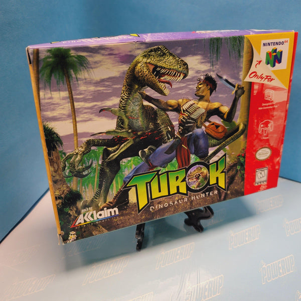 N64 Turok Dinosaur Hunter (Complete in Box A- With Manual)