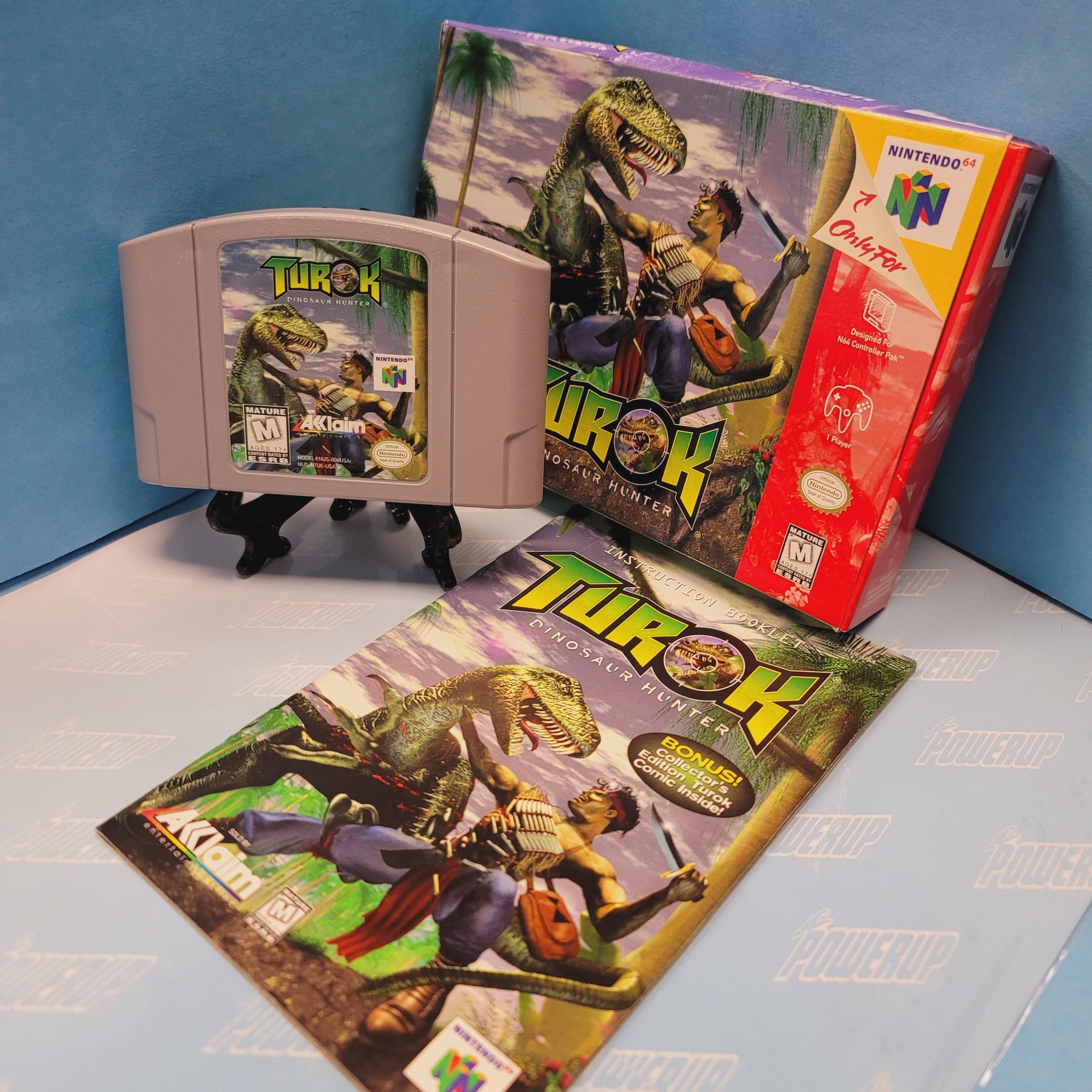 N64 - Turok Dinosaur Hunter (Complet en boîte / A- / Avec manuel)
