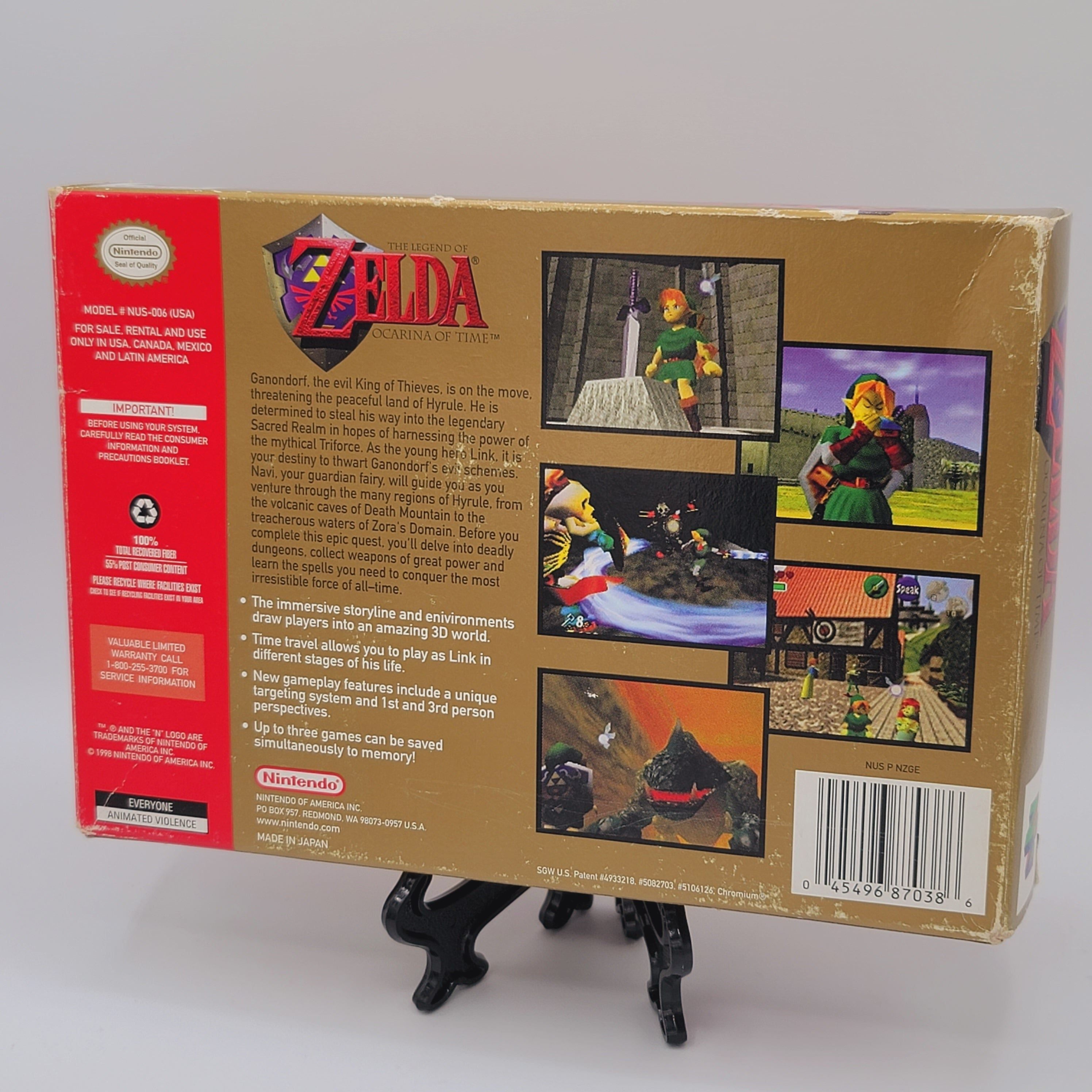 N64 - The Legend of Zelda Ocarina of Time Collectors Edition (Complete in Box / A- / With Manual)