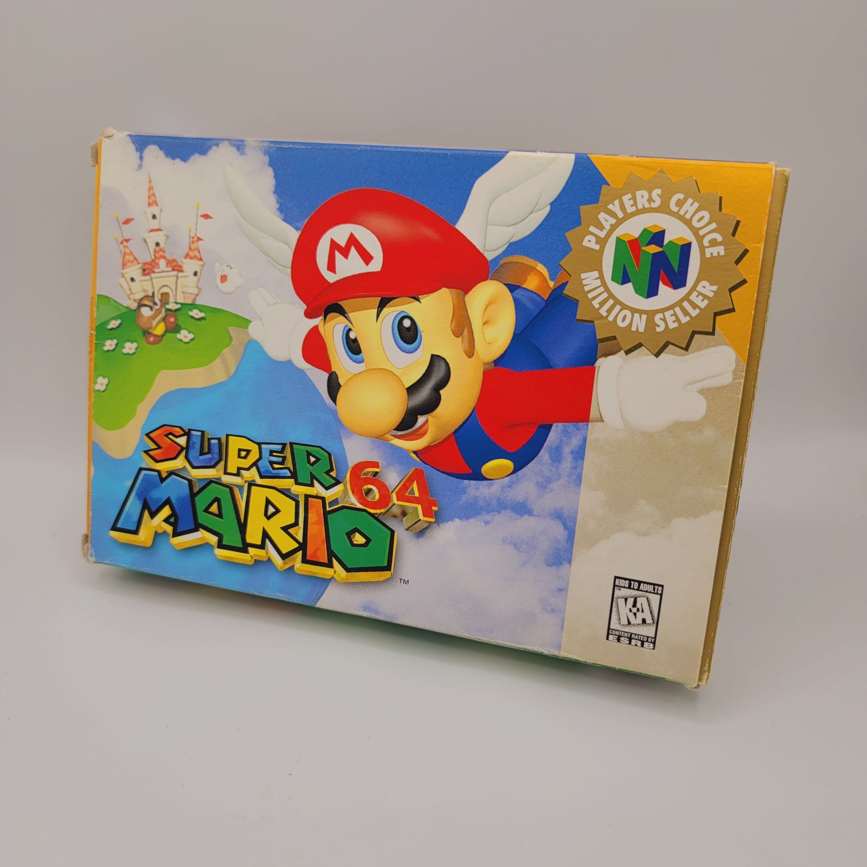 N64 - Super Mario 64 (Complete in Box / Player's Choice / A- / With Manual)