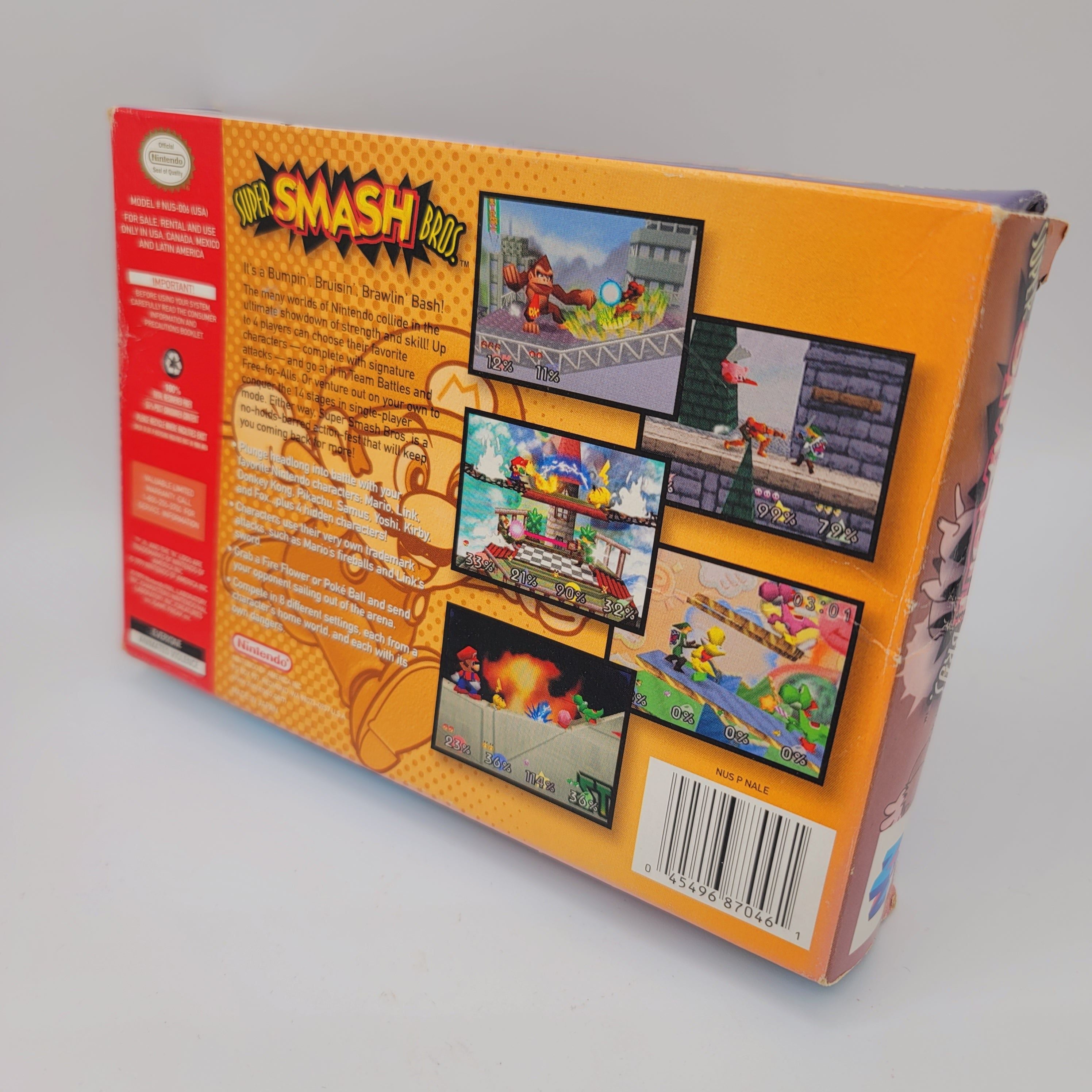 N64 - Super Smash Bros. (Complete in Box / A / With Manual)