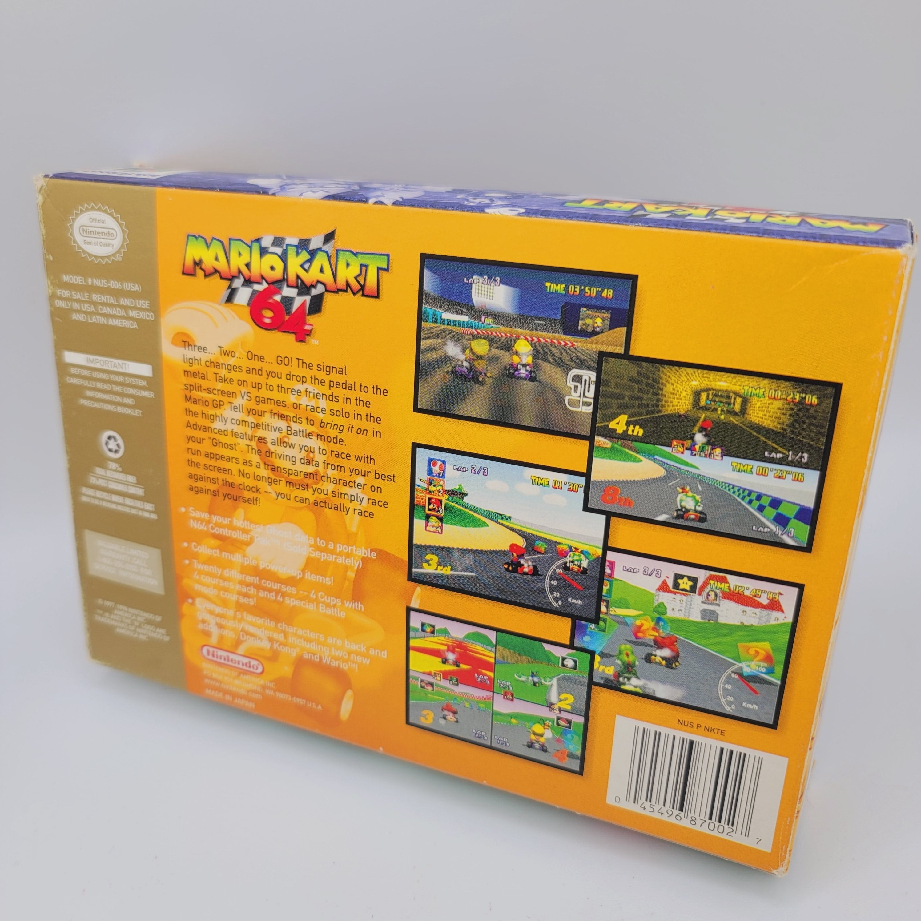 N64 - Mario Kart 64 (Complet en Boite / Choix des Joueurs / A / Avec Manuel)