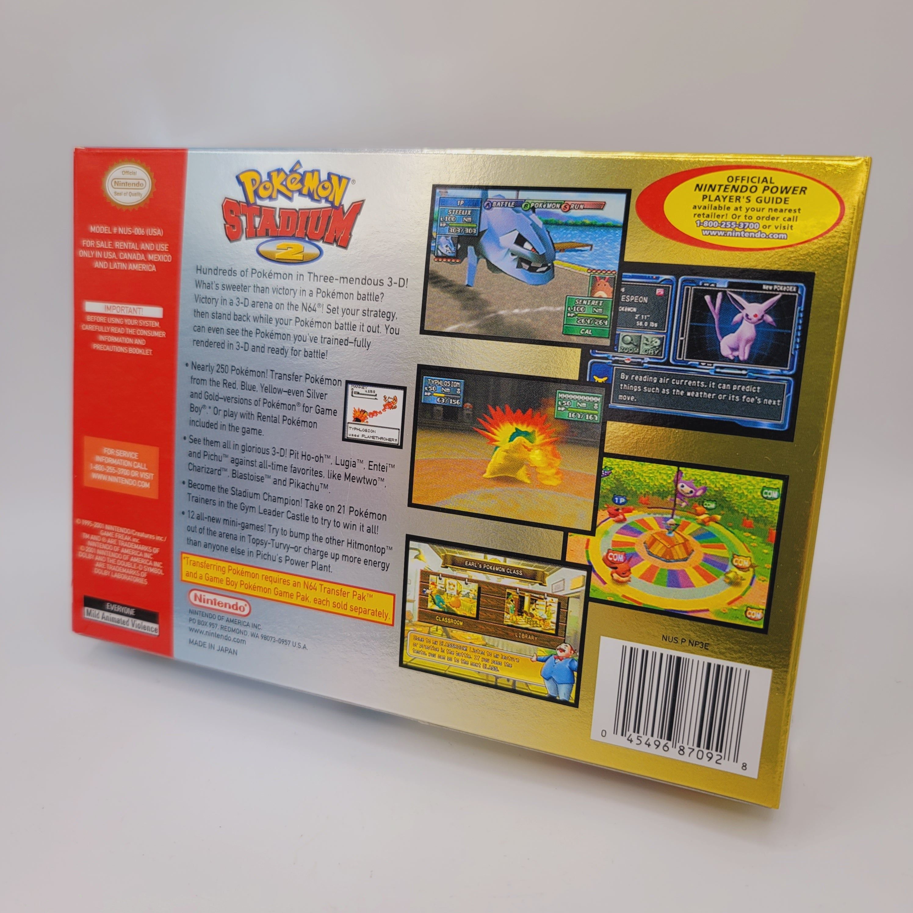 N64 - Pokemon Stadium 2 (Complete in Box / A+ / With Manual)