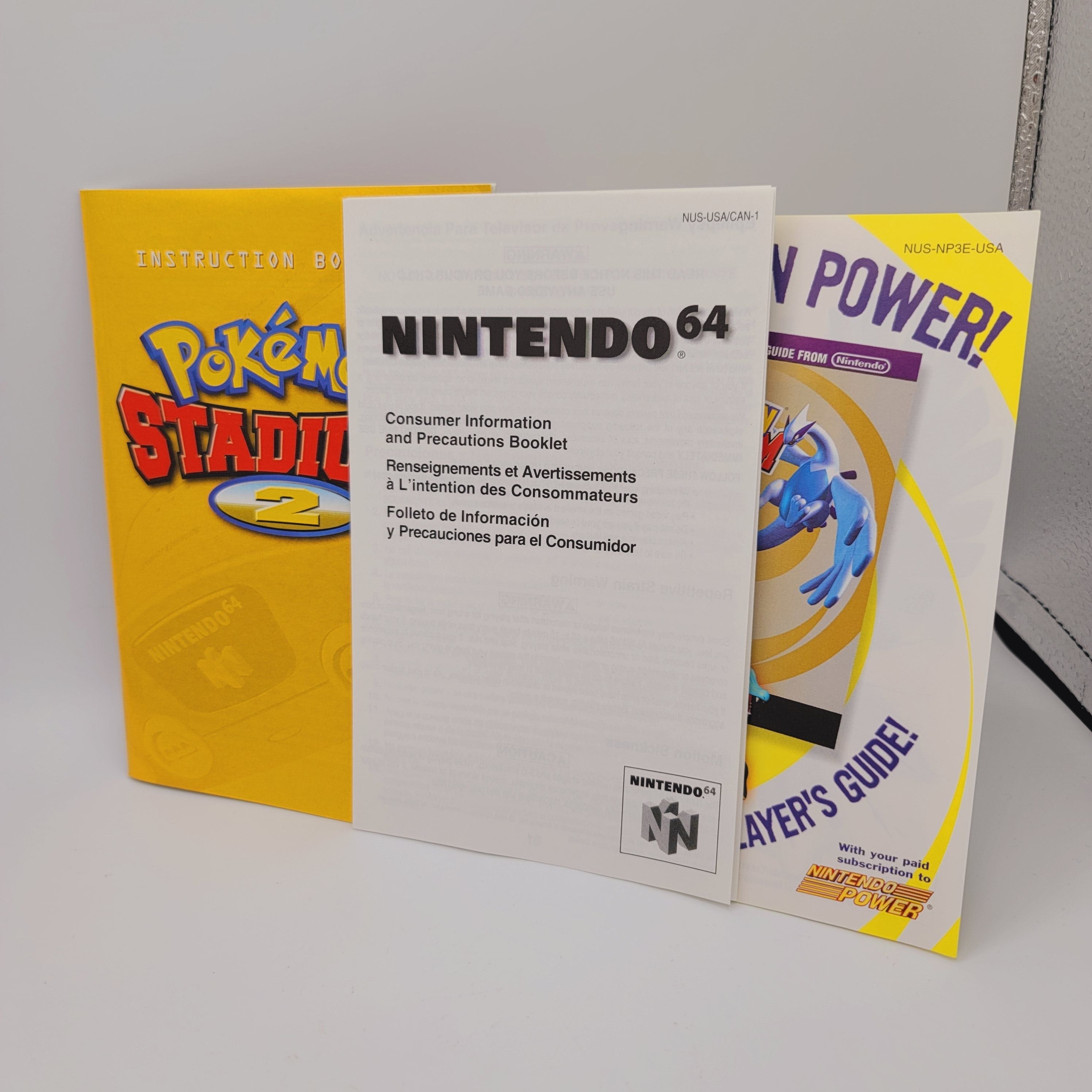 N64 - Pokemon Stadium 2 (Complete in Box / A+ / With Manual)