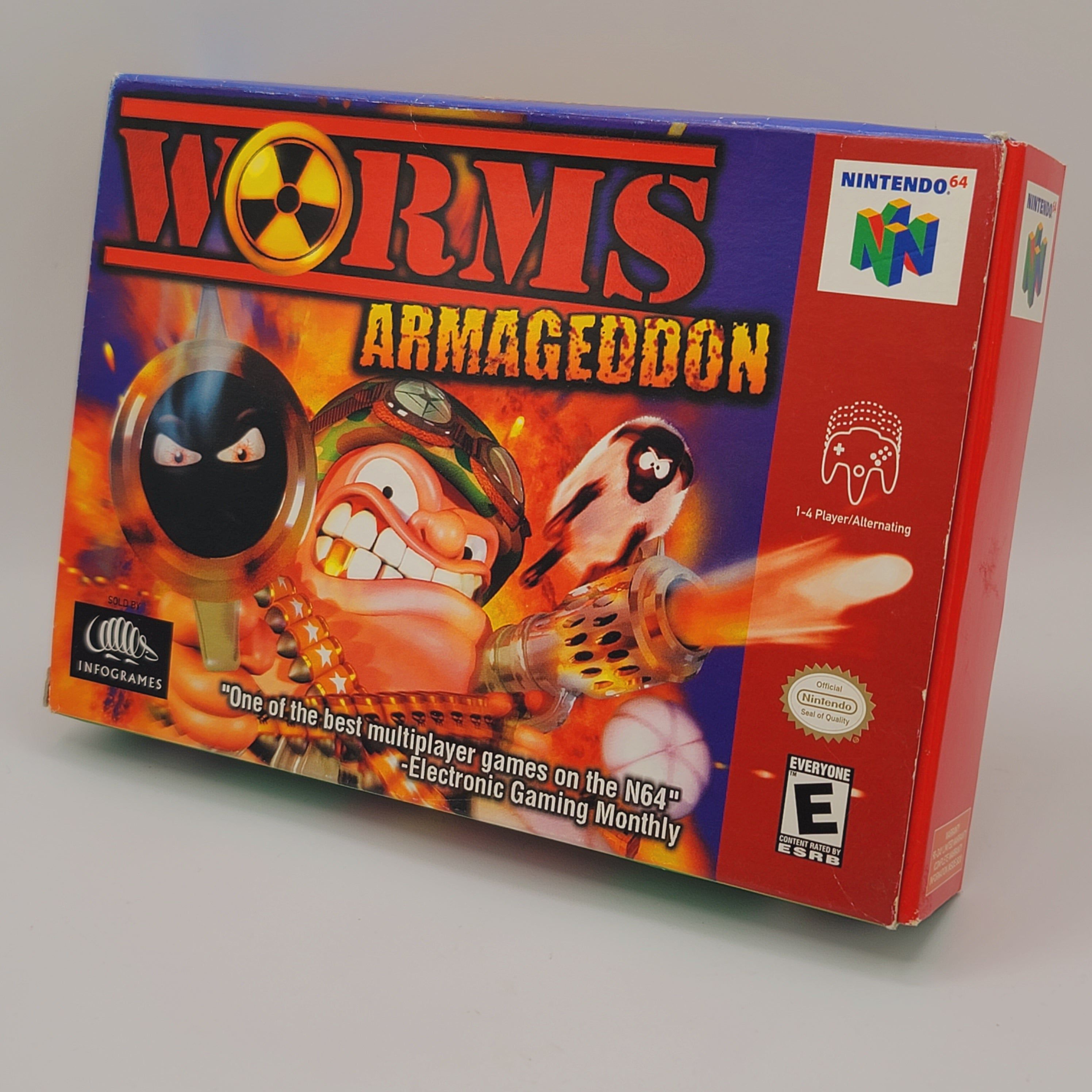 N64 - Worms Armageddon (Complet en Boite / A- / Avec Manuel)
