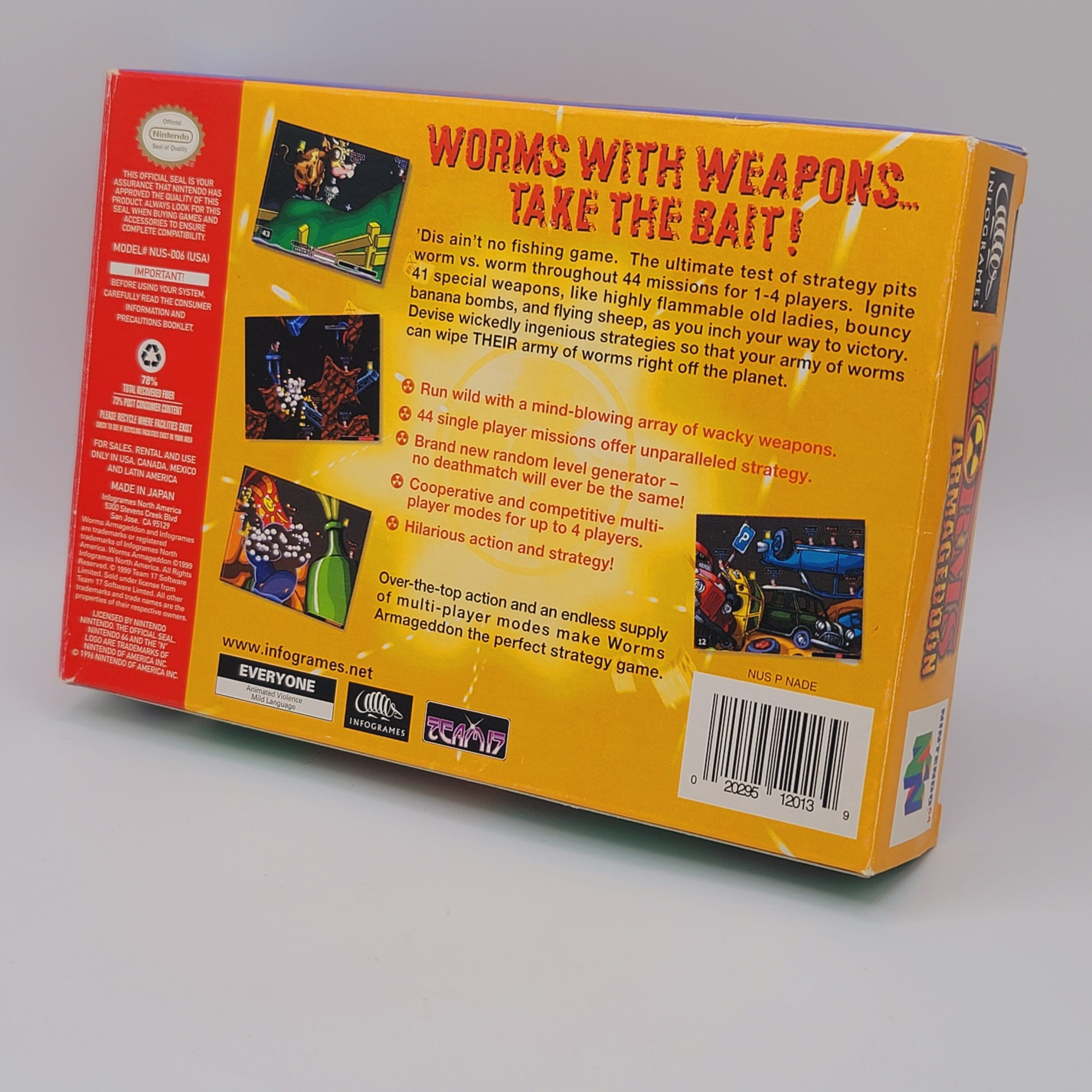 N64 - Worms Armageddon (Complete in Box / A- / With Manual)