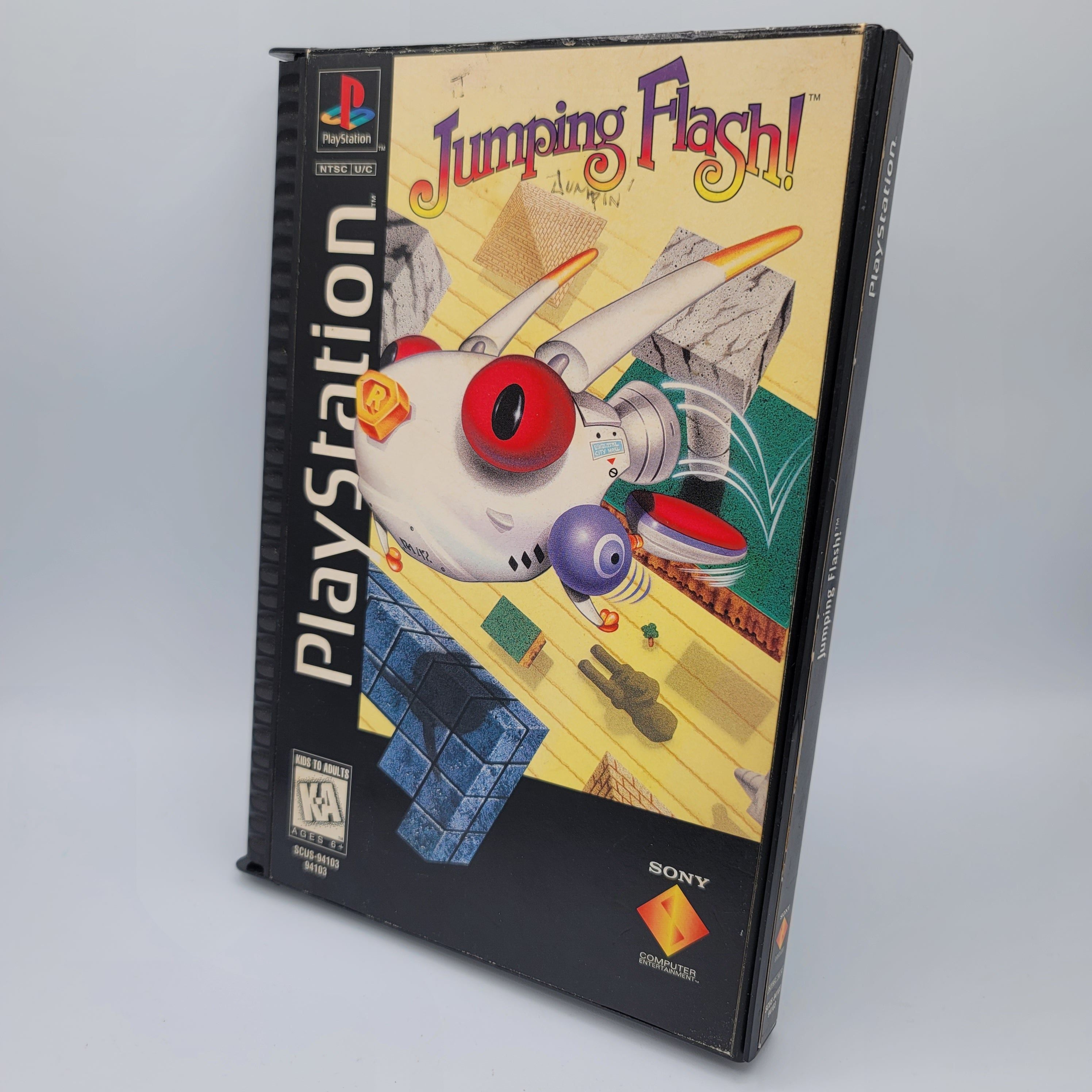 PS1 - Jumping Flash! (Long Box / Loose Clasps)