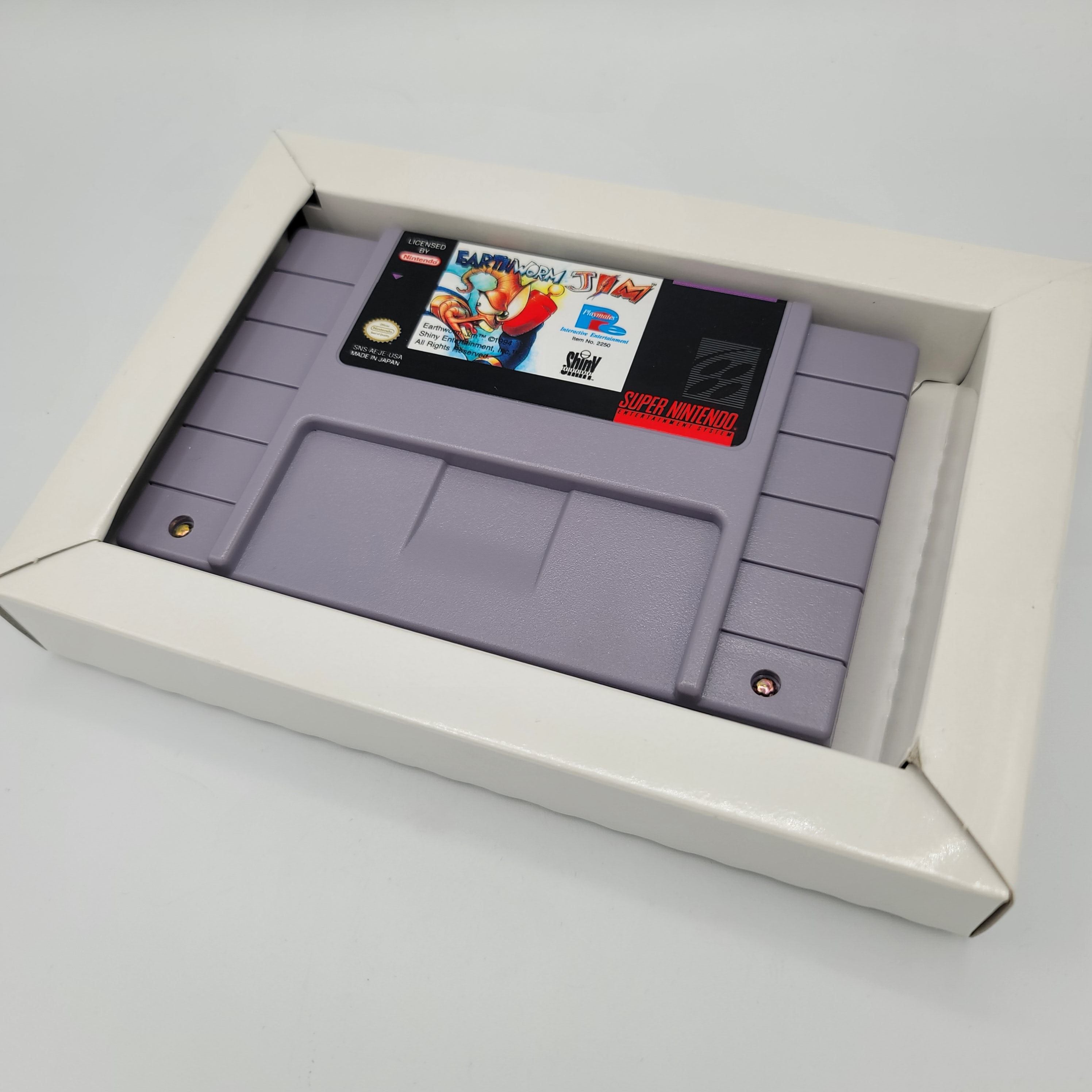 SNES - Earthworm Jim (Complete in Box / A+ / With Manual & Poster)