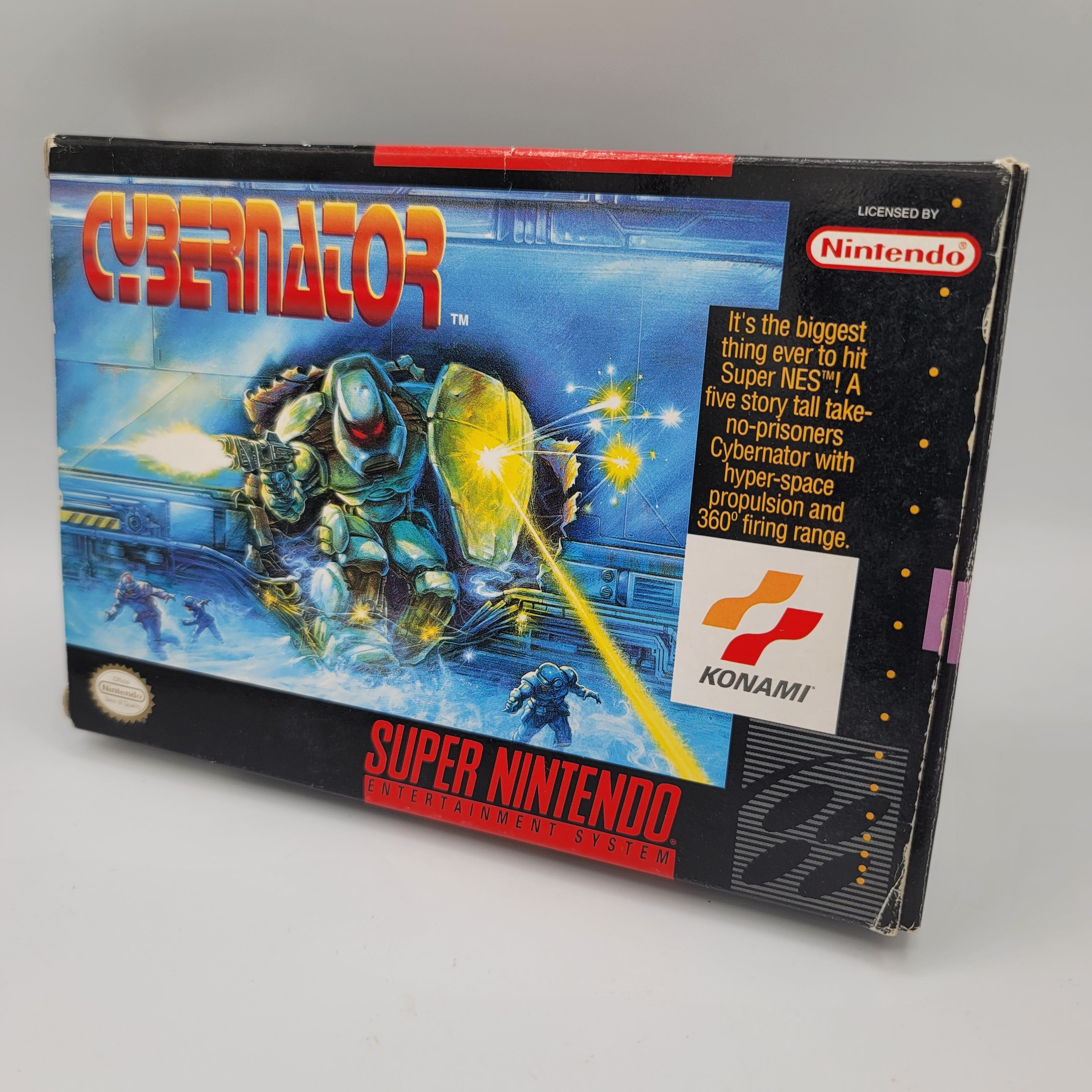 SNES - Cybernator (Complete in Box / B+ / With Manual)