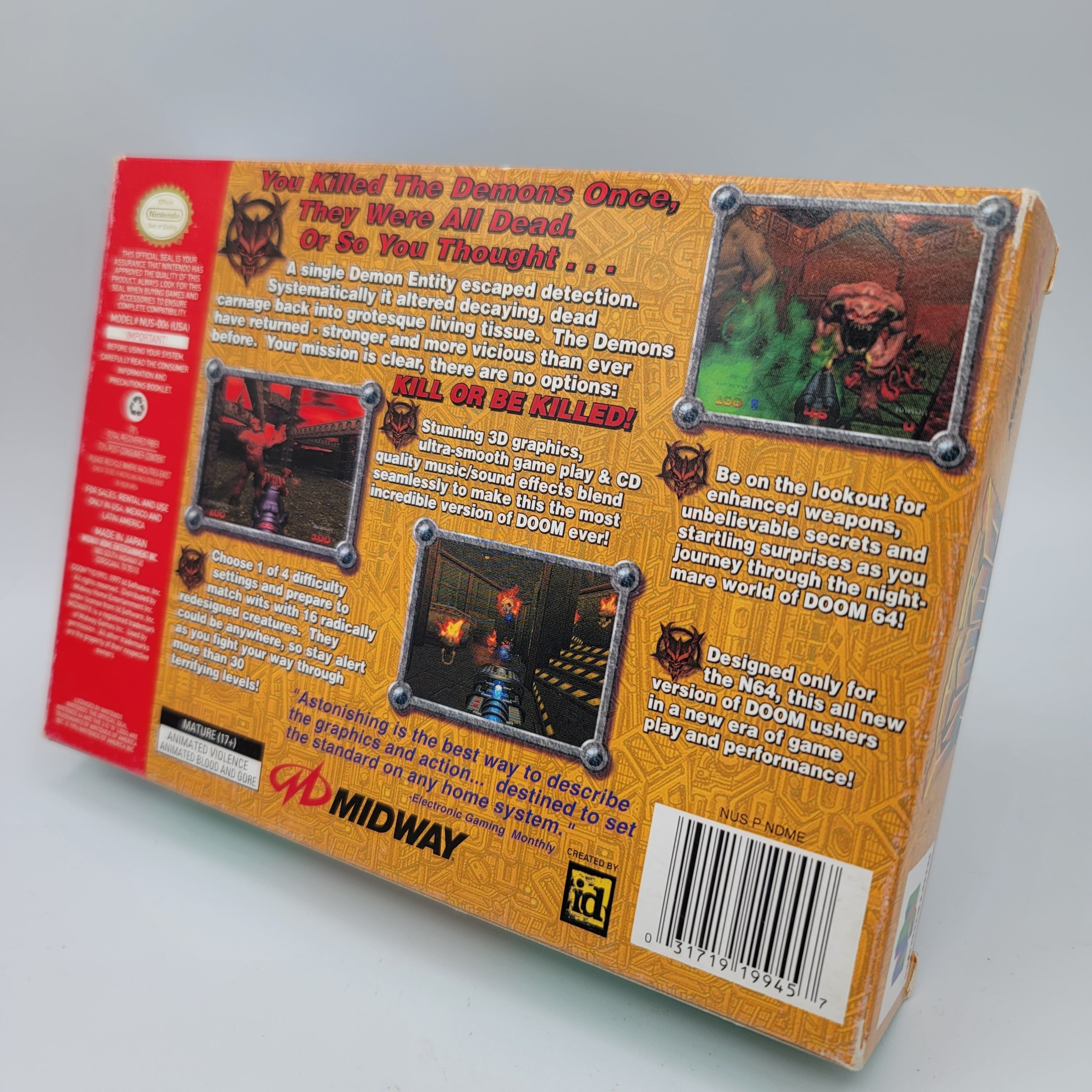 N64 - Doom 64 (Complete in Box / A / With Manual)