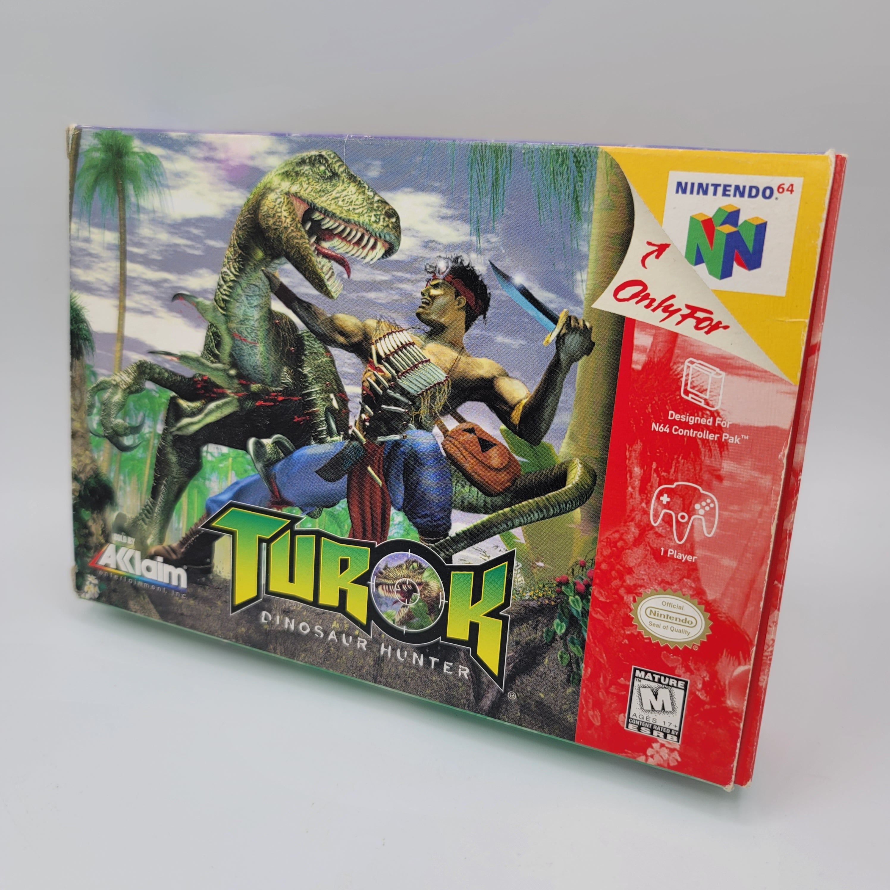 N64 - Turok Dinosaur Hunter (Complete in Box / A / With Manual)