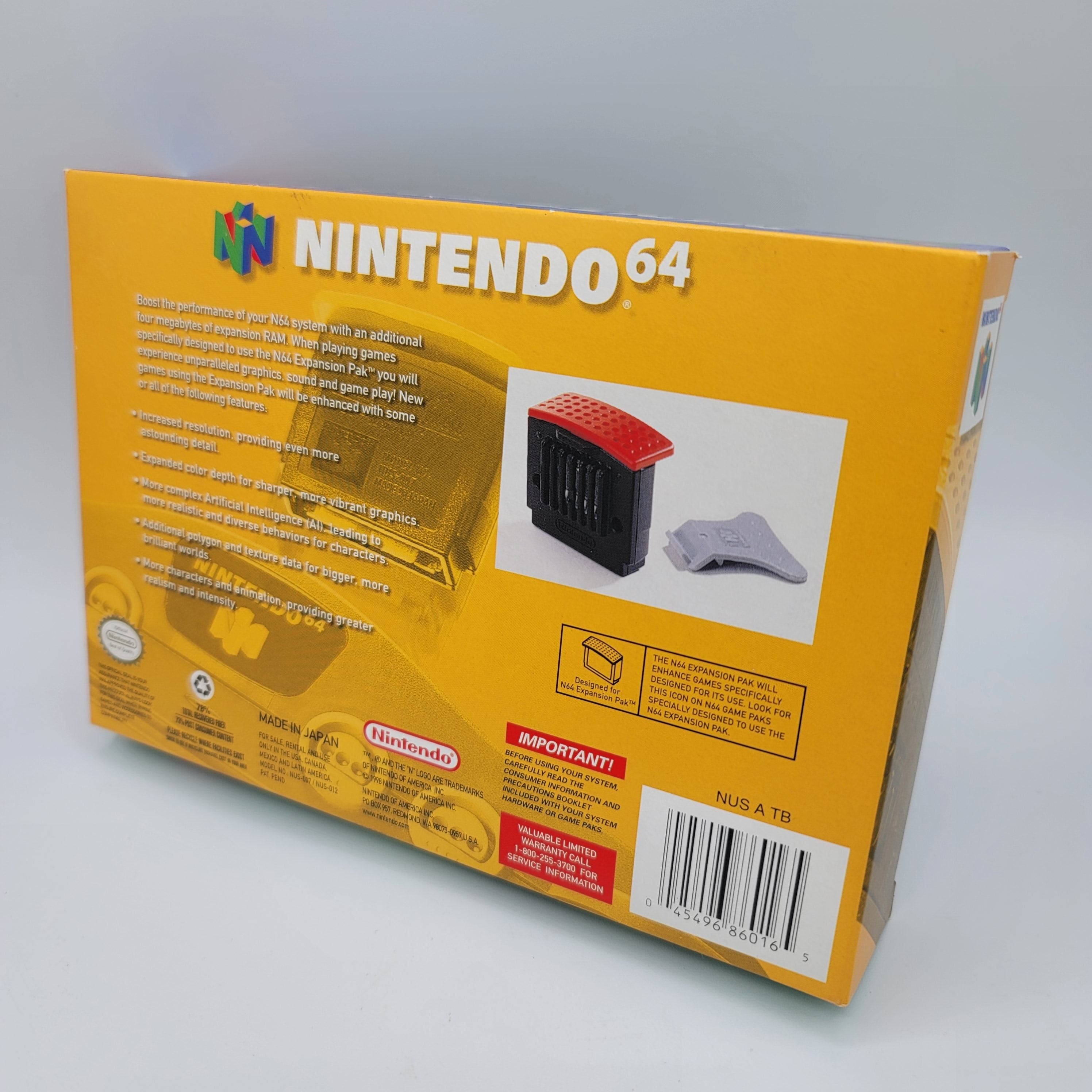 Nintendo 64 Expansion Pak (Complete in Box / A+ / With Manual)