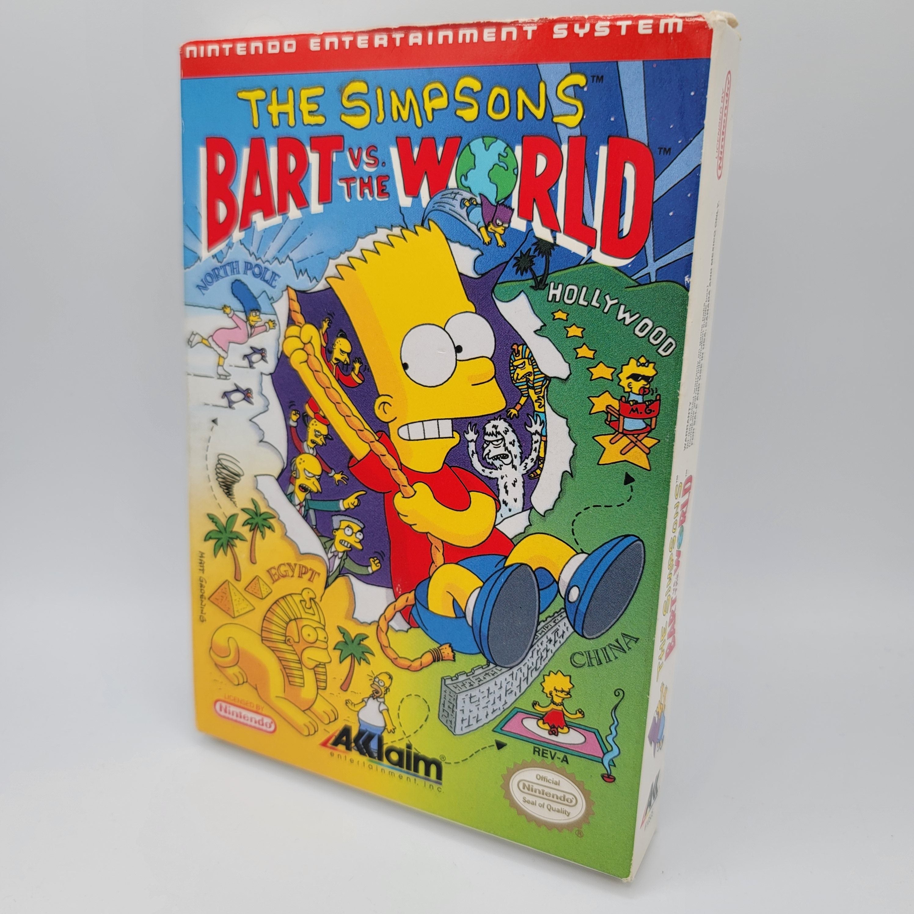 NES - The Simpsons Bart vs the World (Complete in Box / A / With Manual)