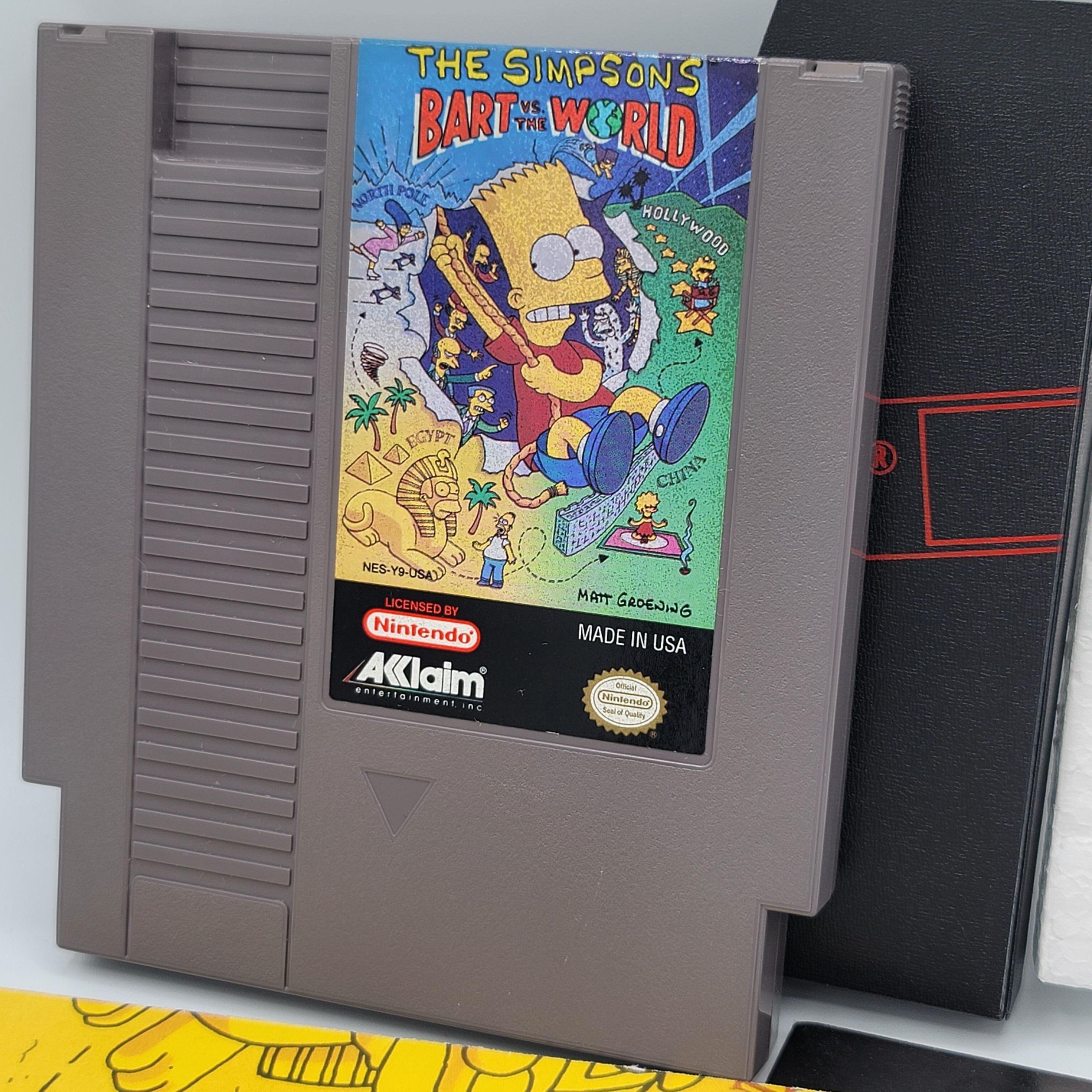 NES - The Simpsons Bart vs the World (Complete in Box / A / With Manual)