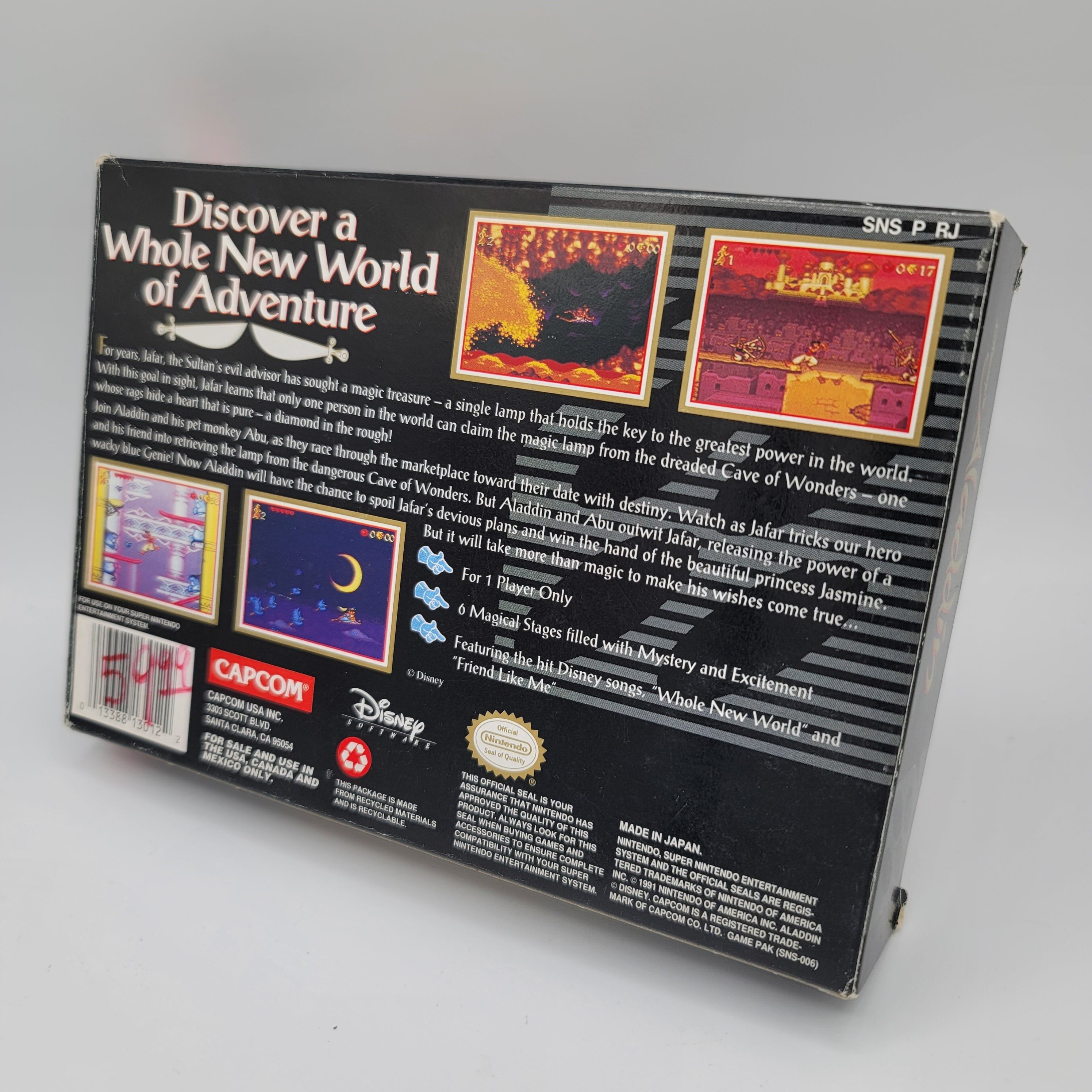SNES - Disney's Aladdin (Complete in Box / B+ / With Manual)