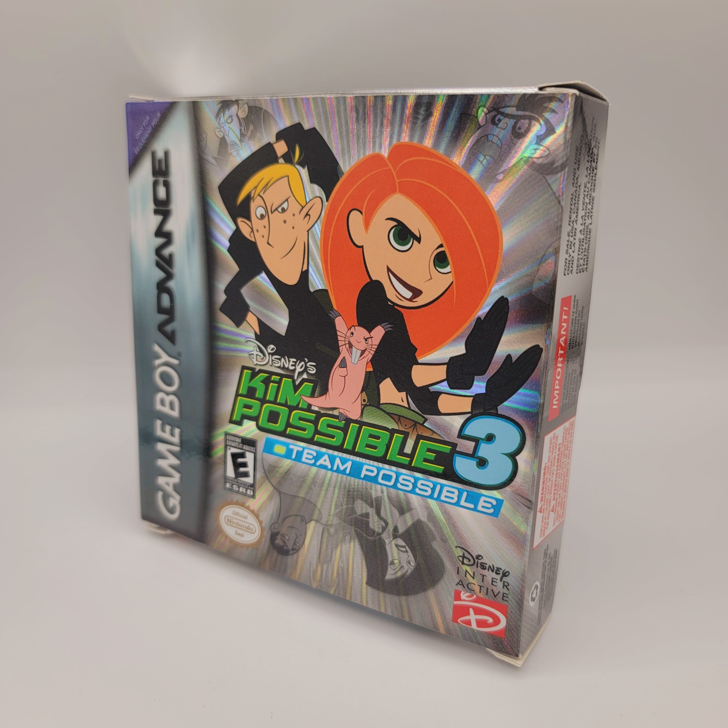 GBA - Kim Possible 3 Team Possible (Complete in Box / A+ / With Manual)