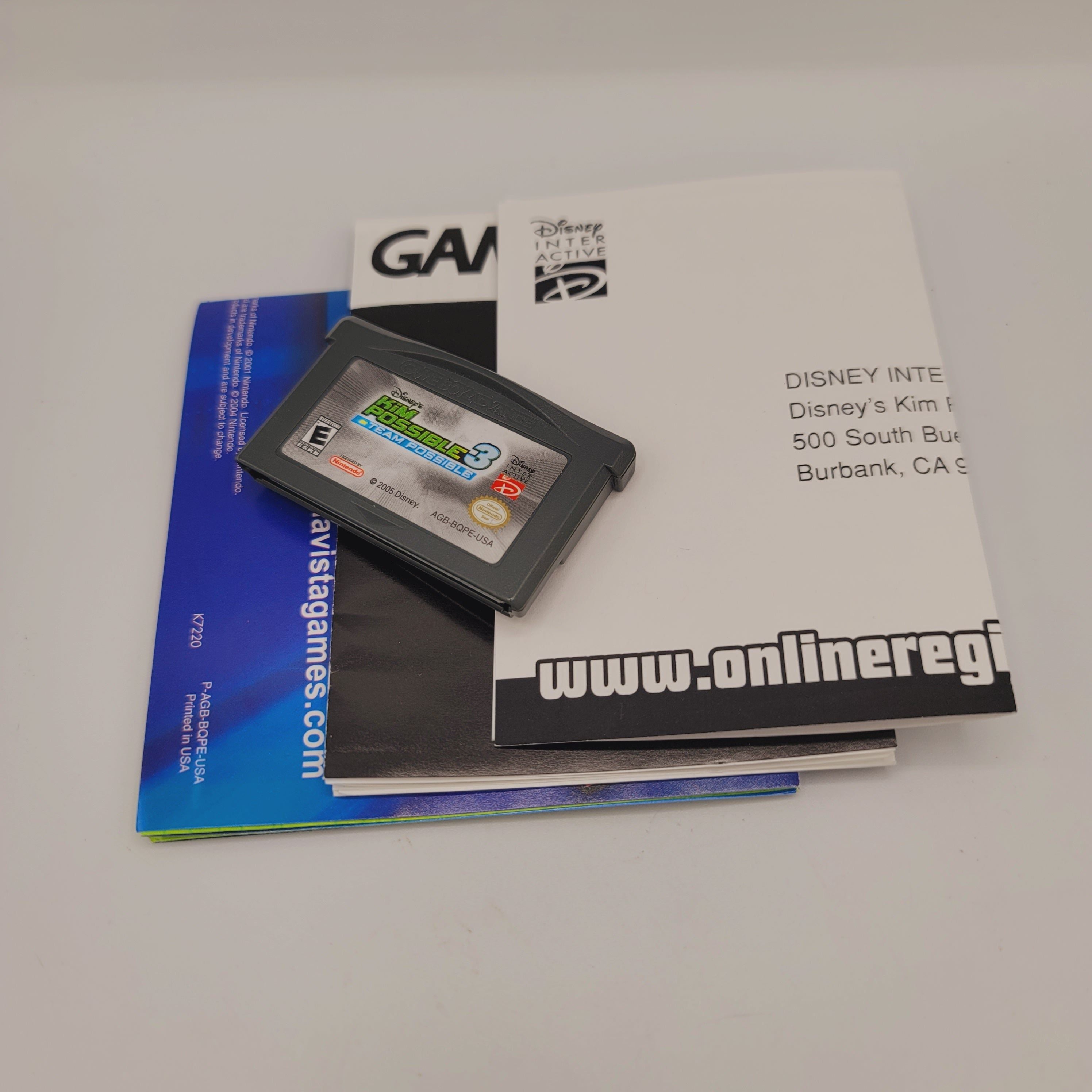 GBA - Kim Possible 3 Team Possible (Complete in Box / A+ / With Manual)