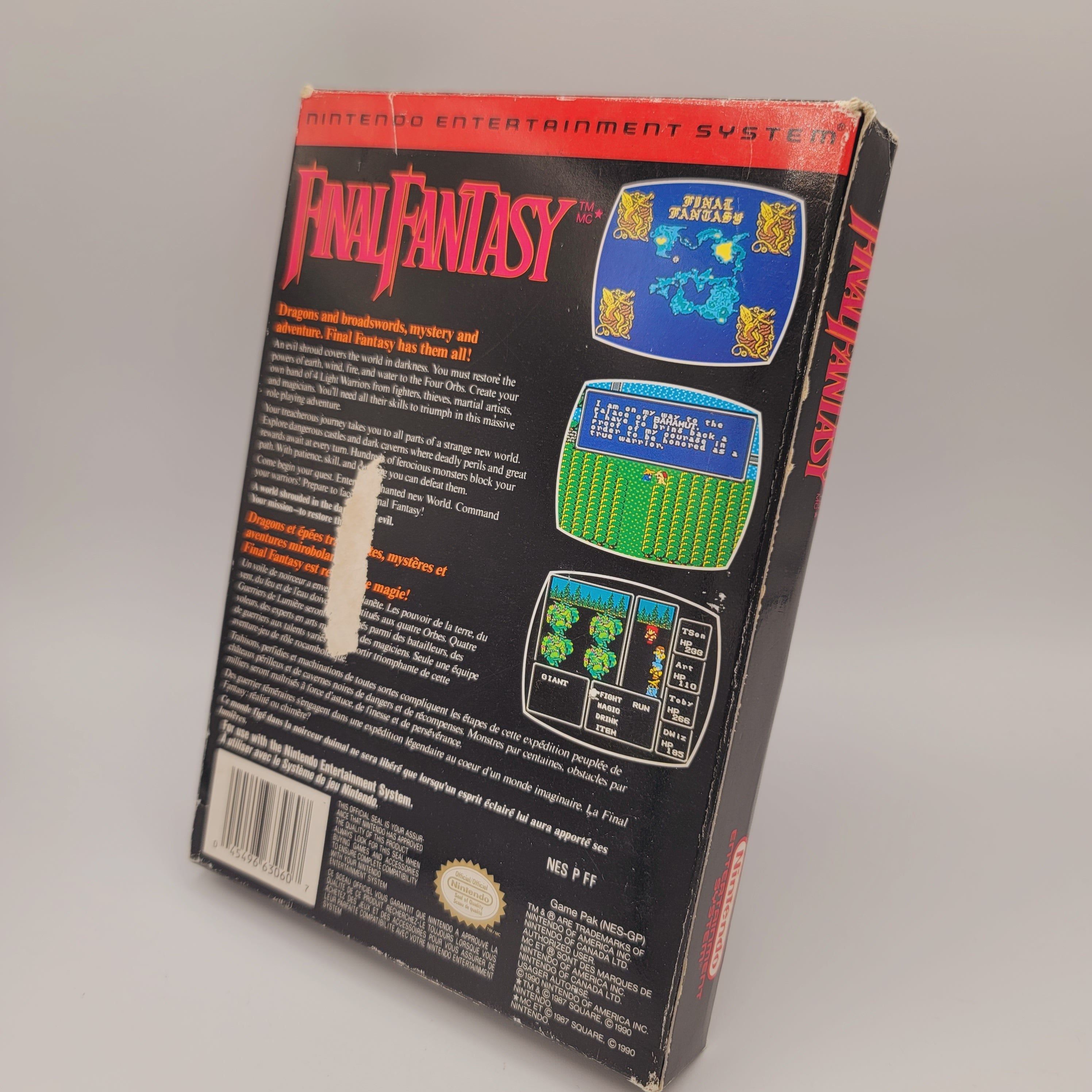 NES - Final Fantasy (Complete In Box / C / With Manual and Maps)