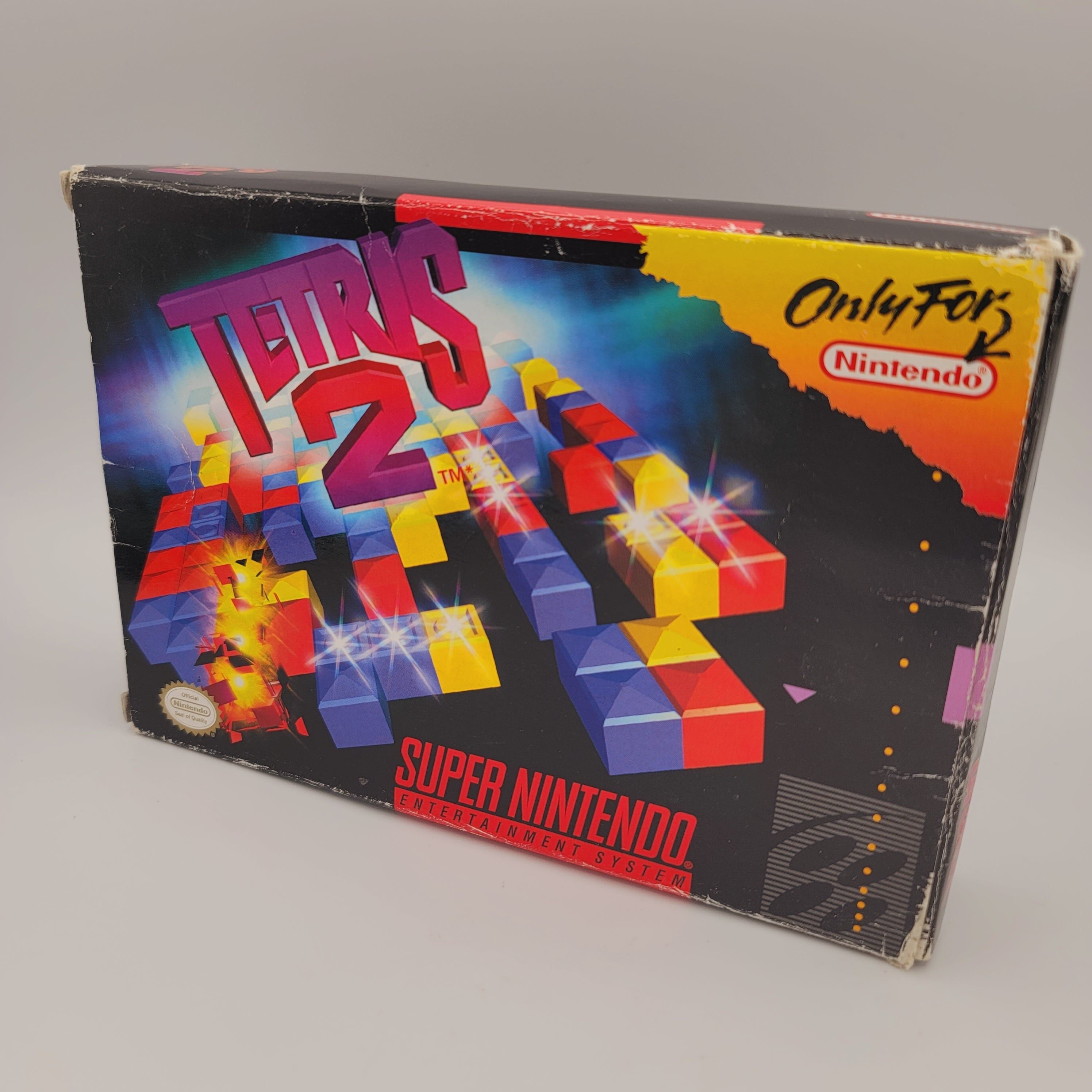 SNES - Tetris 2 (Complete in Box / B+ / With Manual)