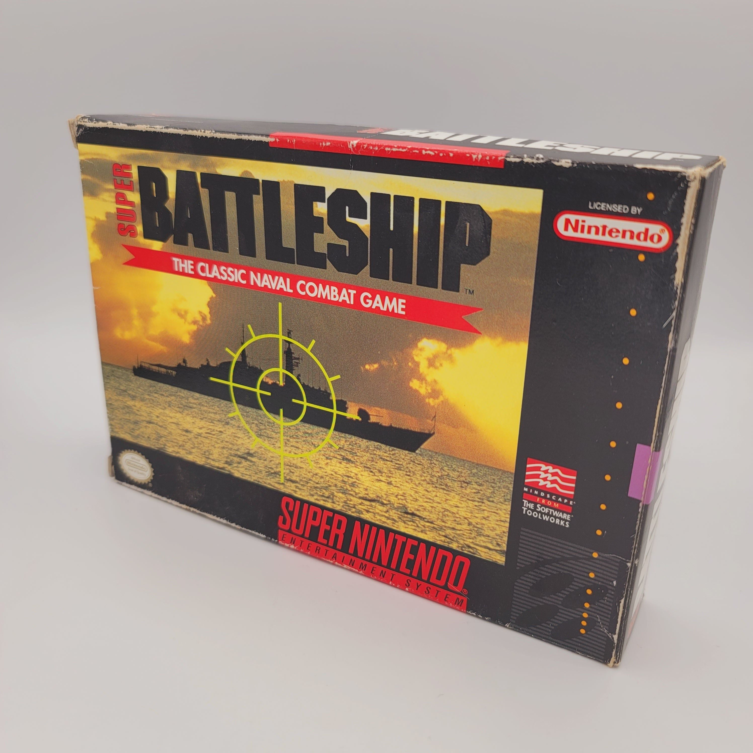 SNES - Super Battleship (Complete in Box / A- / With Manual)