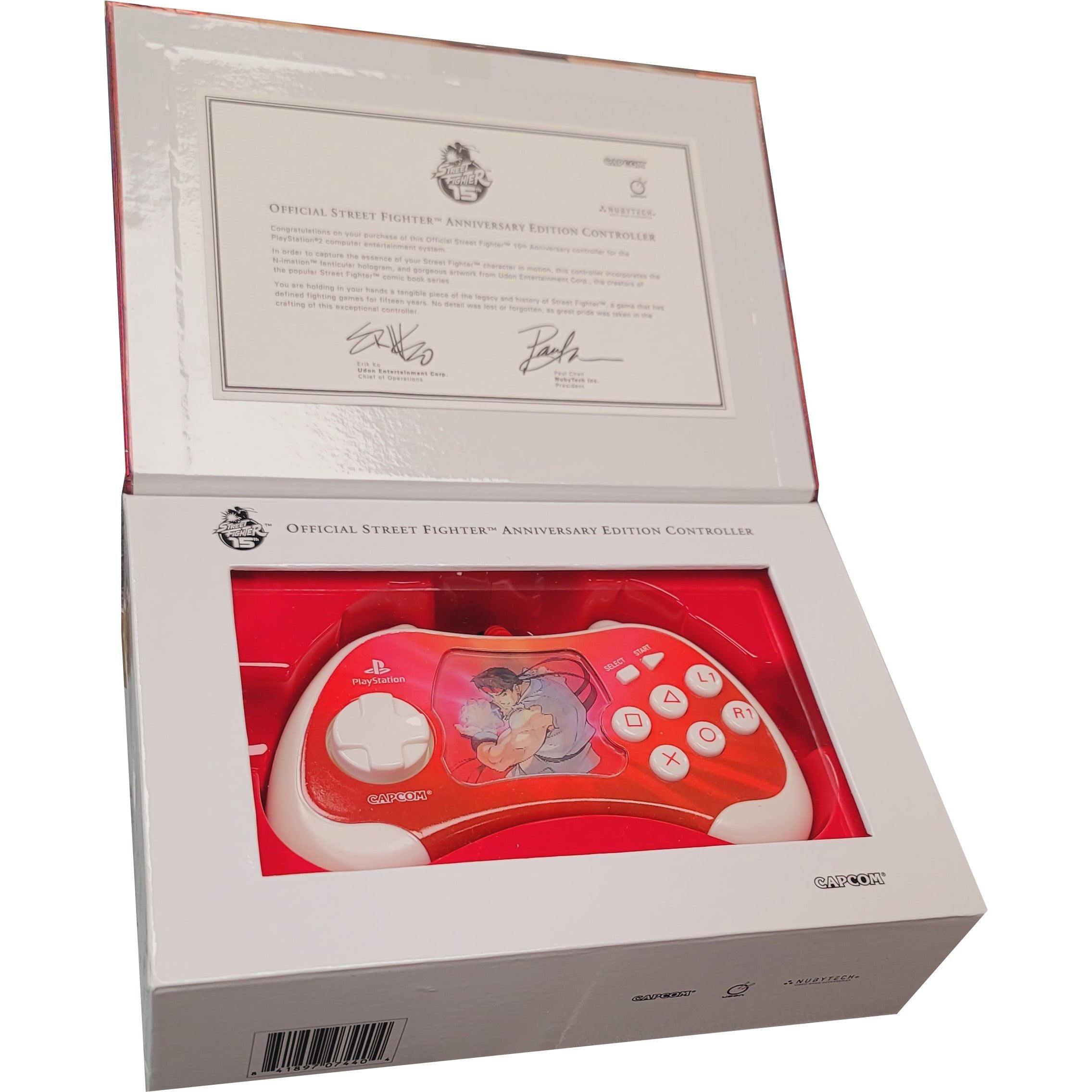 Official Street Fighter 15th Anniversary Edition Controller for PS2 -