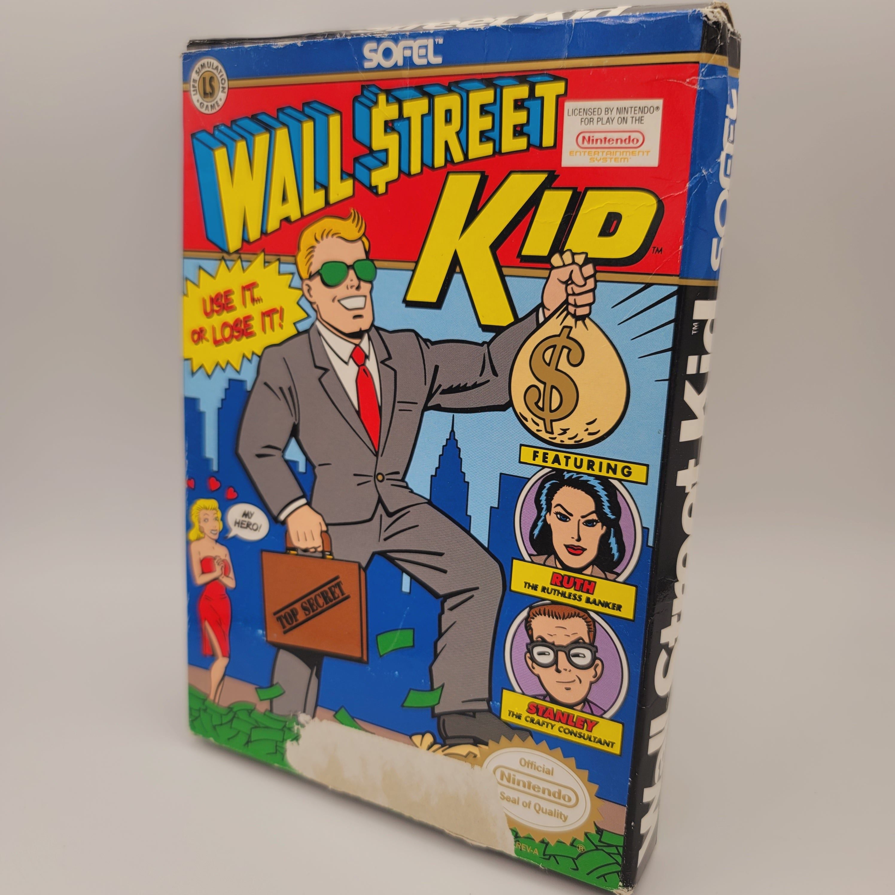 NES - Wall Street Kid (Complete in Box / B- / No  Manual)