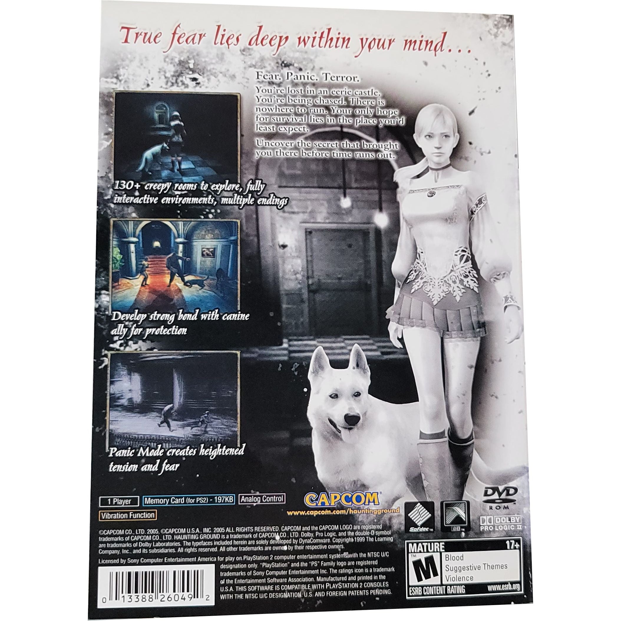 PS2 - Haunting Ground (Sun Faded Cover / With Manual)