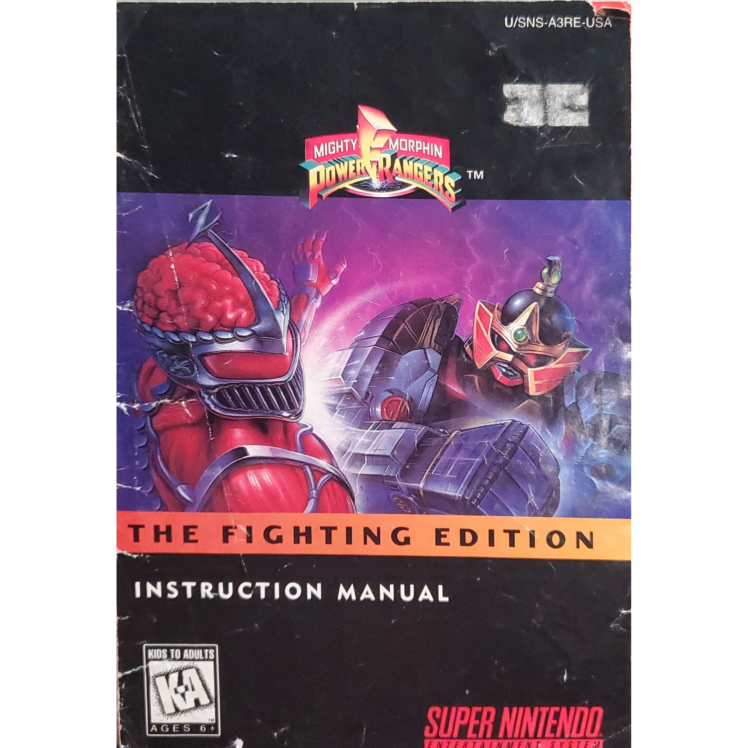 SNES - Mighty Morphin Power Rangers The Fighting Edition (Manual)