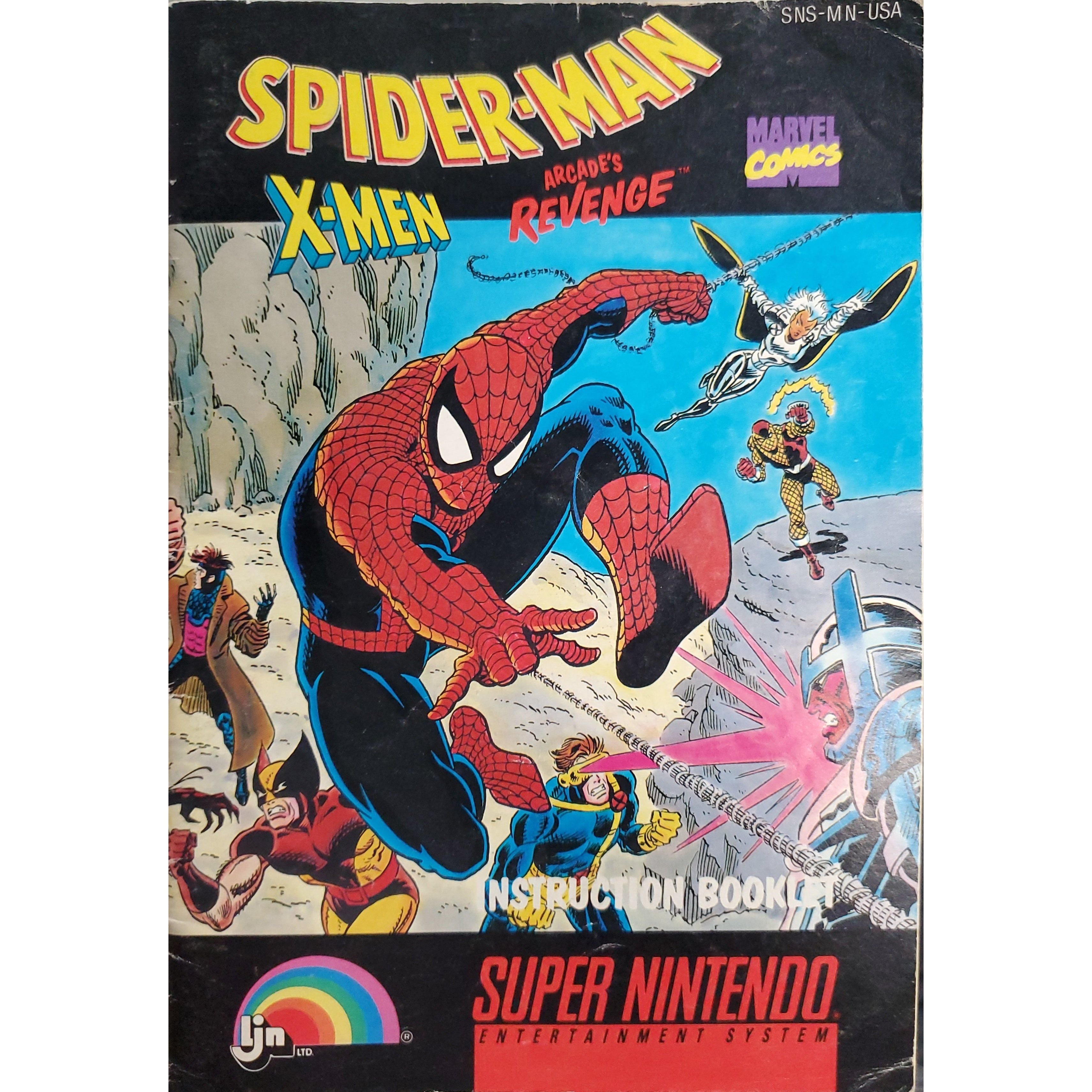 SNES - Spider-Man X-Men Arcade's Revenge (Manual)