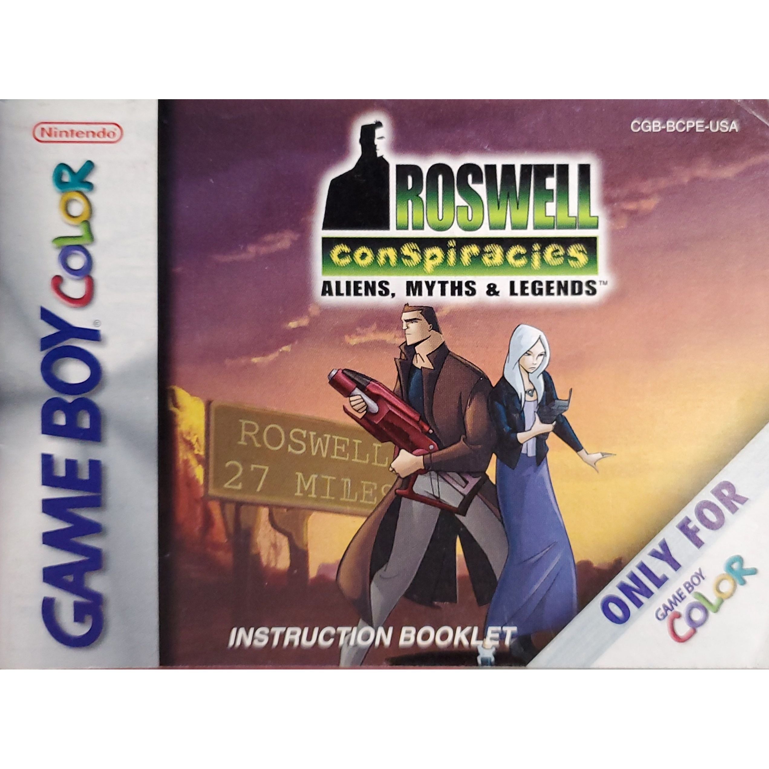 GBC - Roswell Conspiracies: Aliens, Myths & Legends (Manual)
