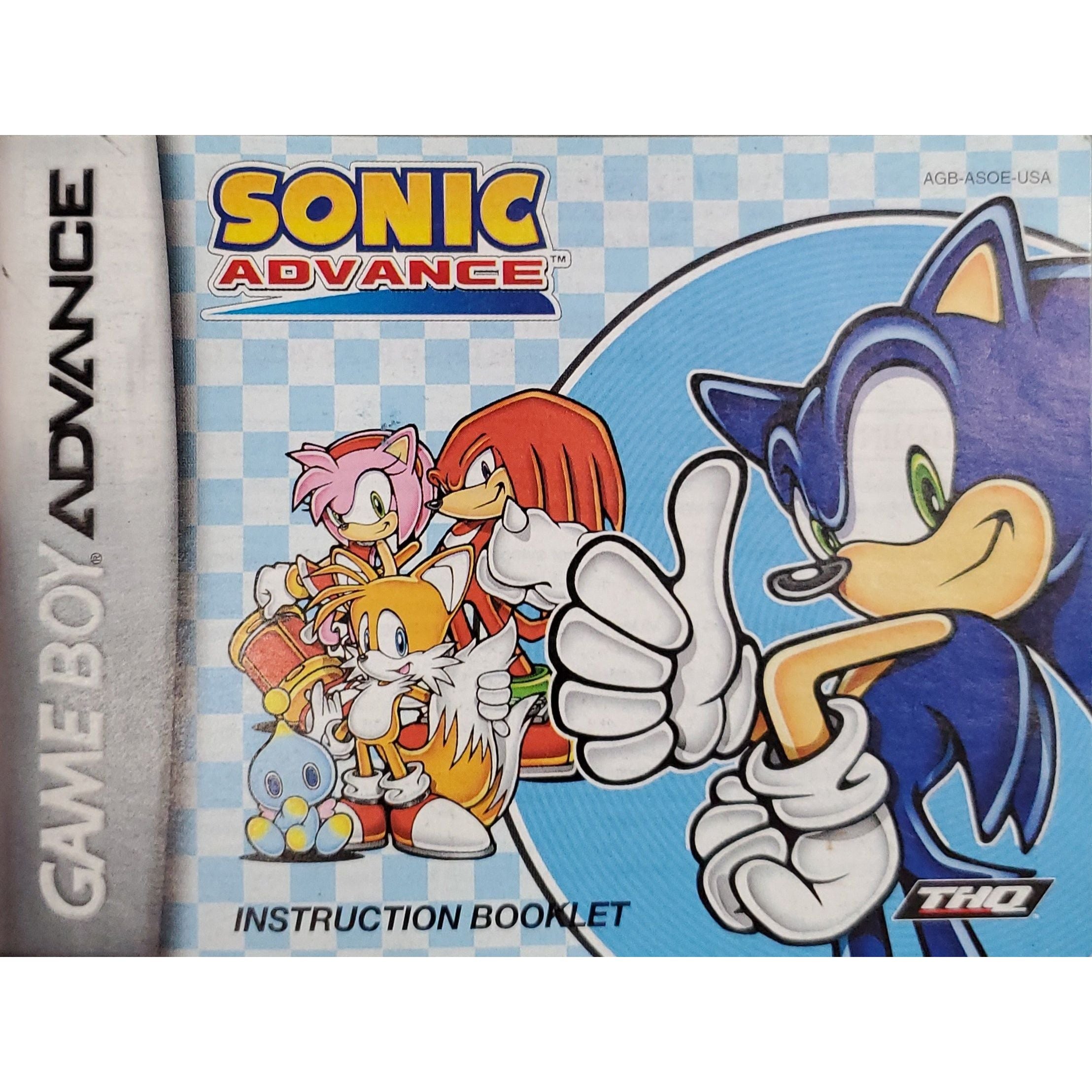 GBA - Sonic Advance (Manual)