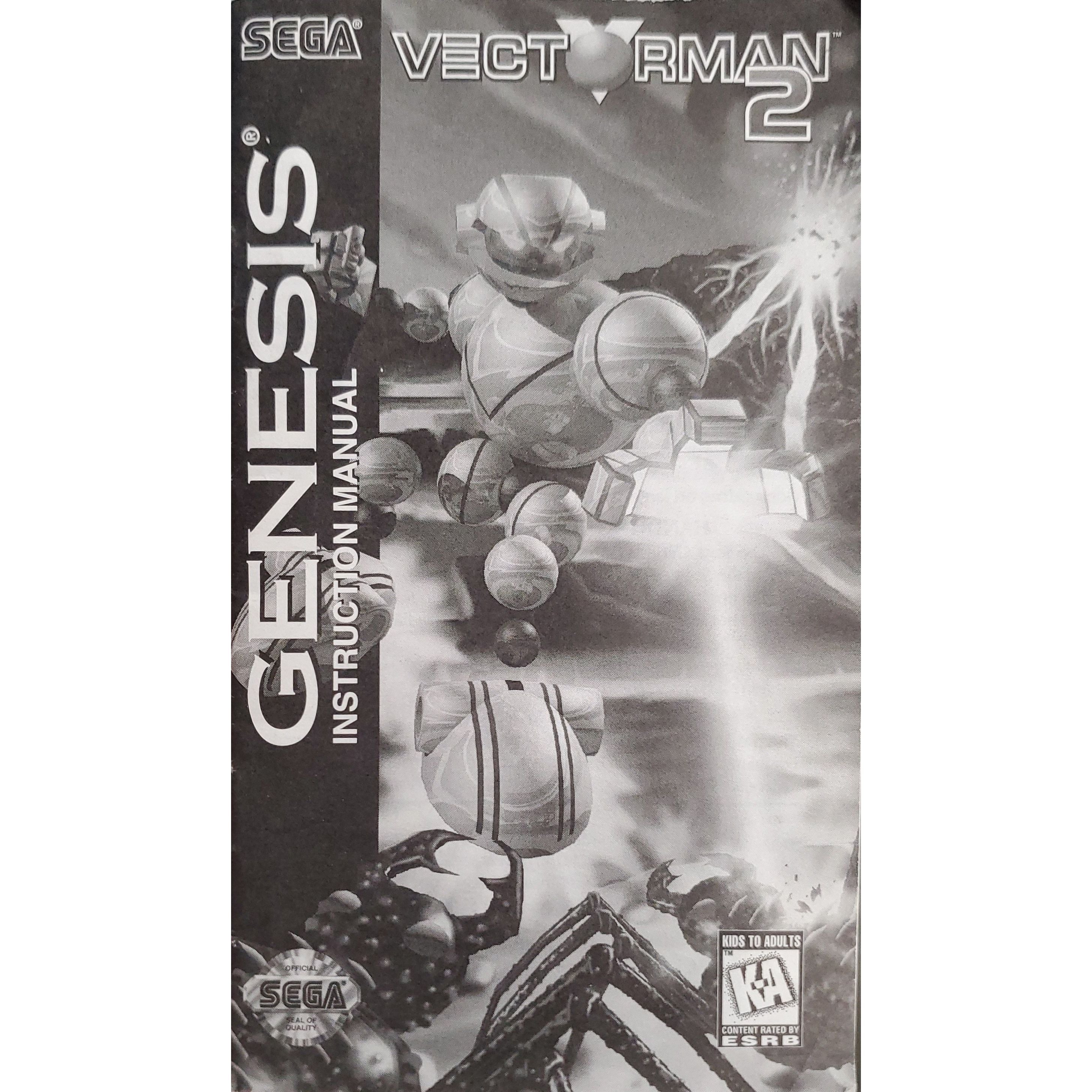 Genesis - Vectorman 2 (Monochromatic Manual)