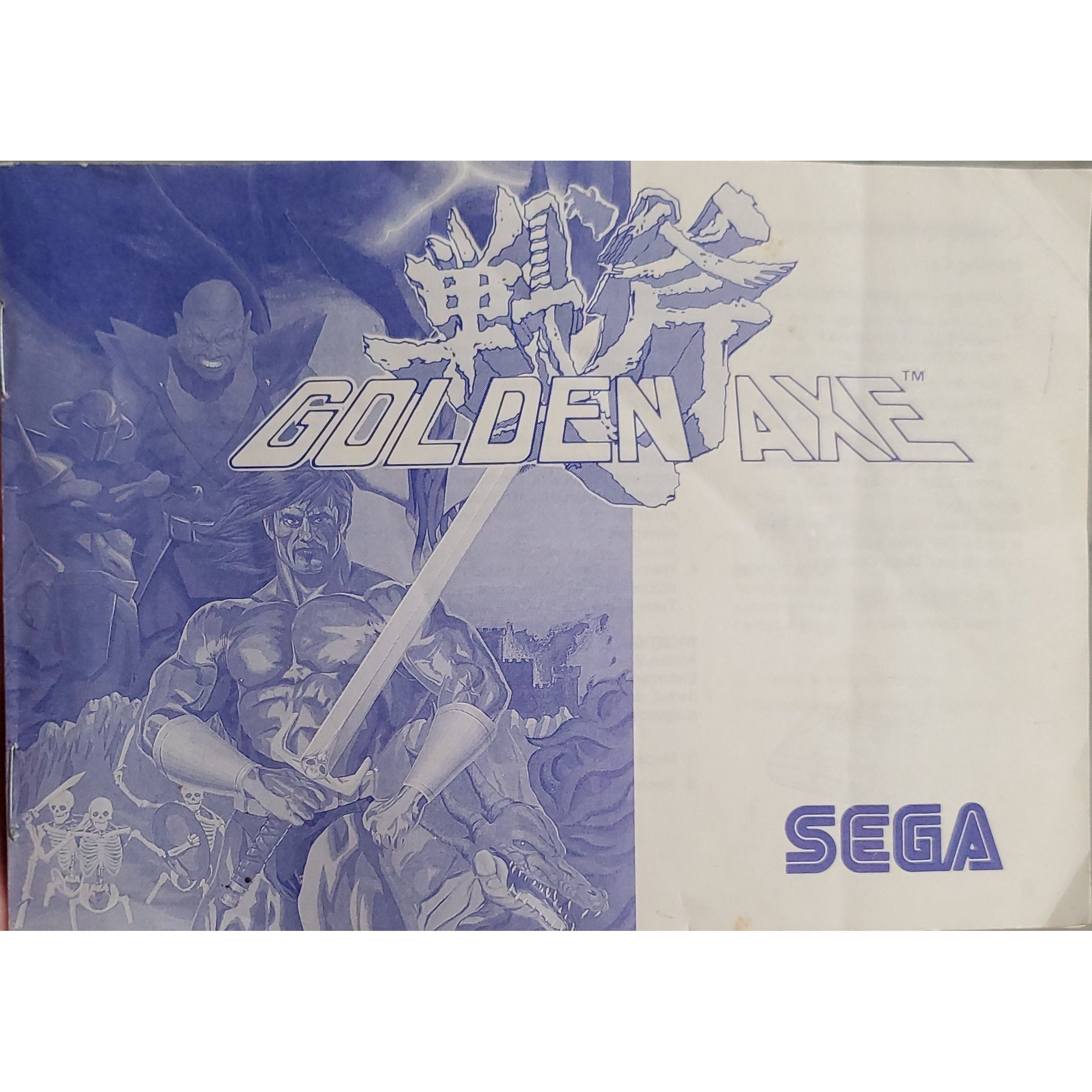 Master System - Golden Axe (Manual)