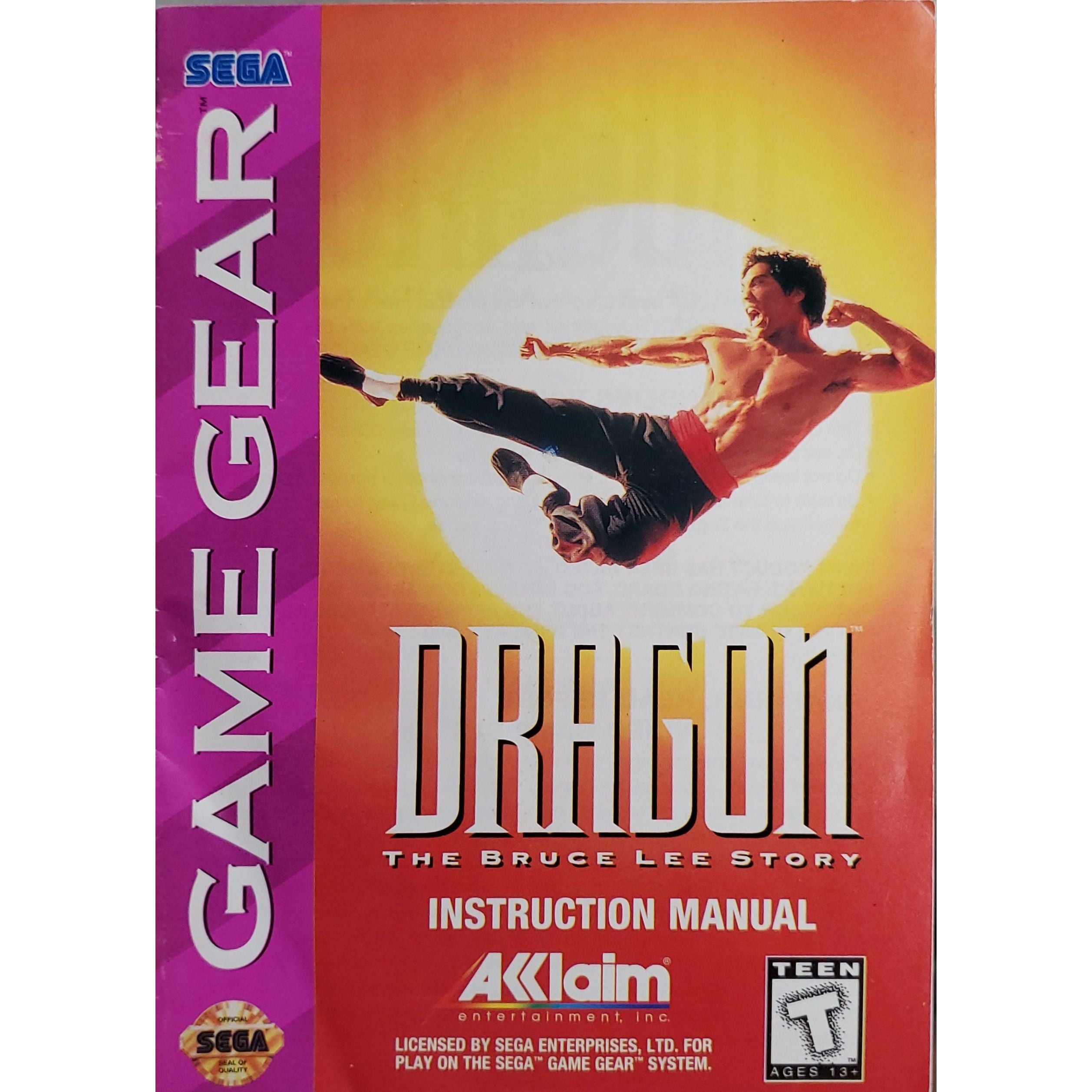 GameGear - Dragon: The Bruce Lee Story (Manual)