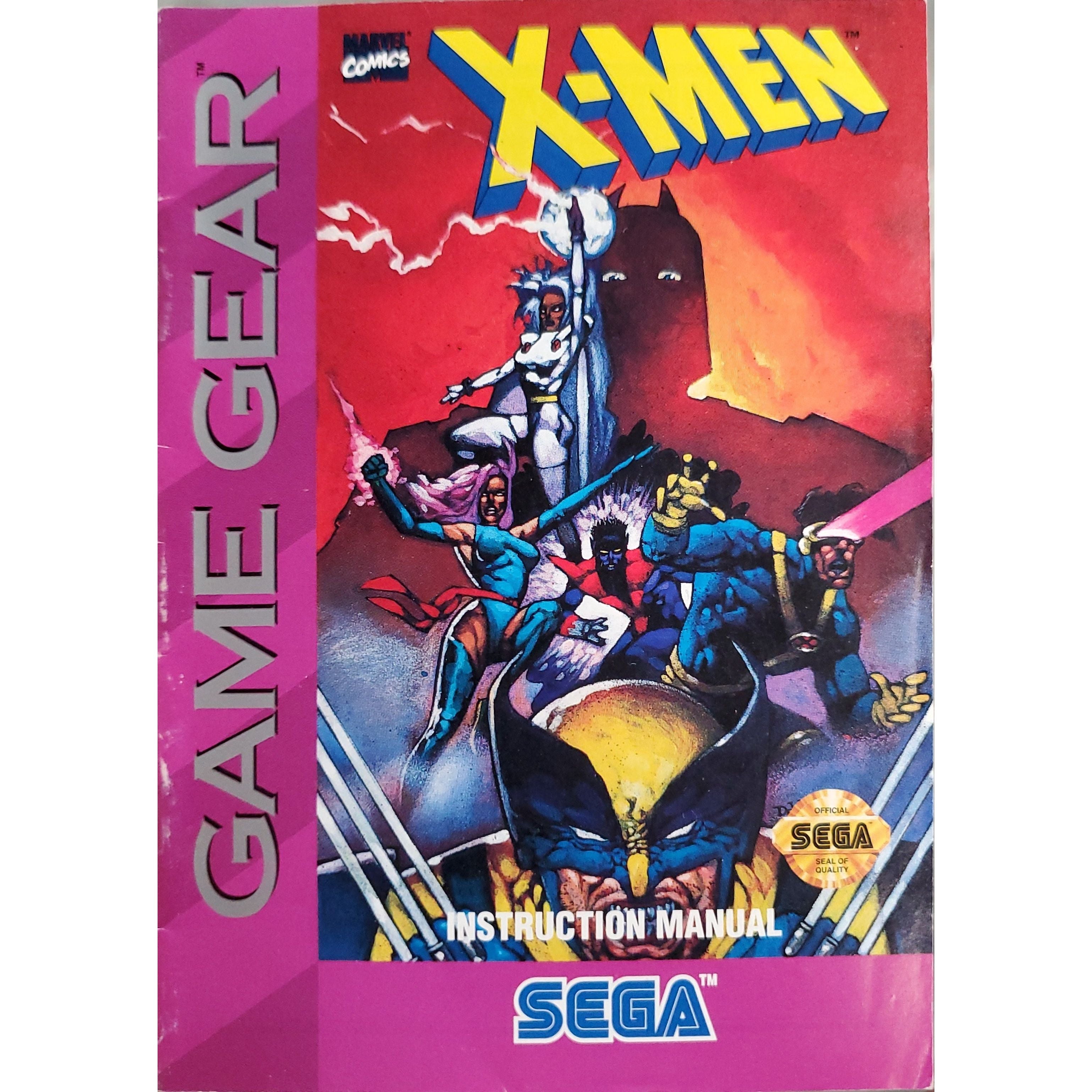 GameGear - X-Men (Manual)