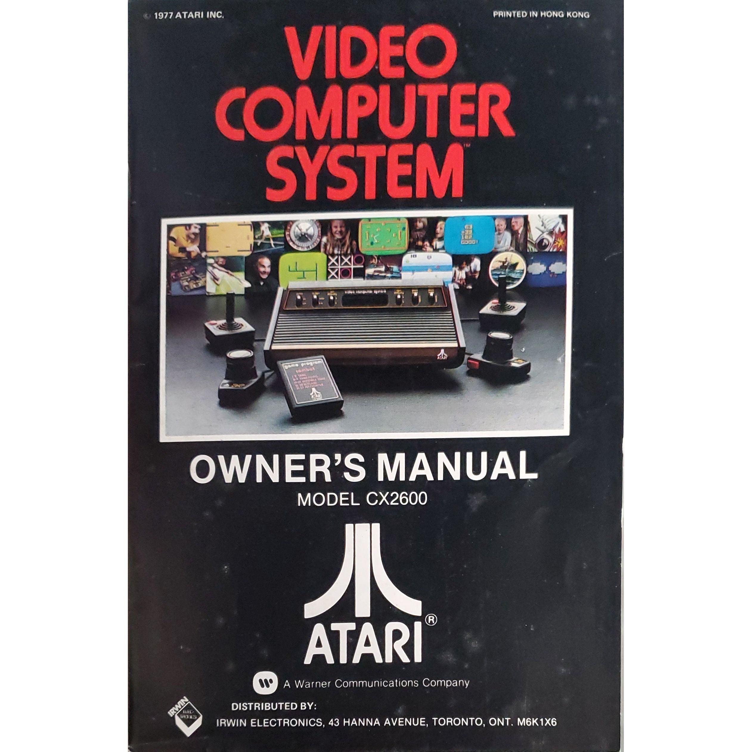 Atari 2600 Owner's Manual