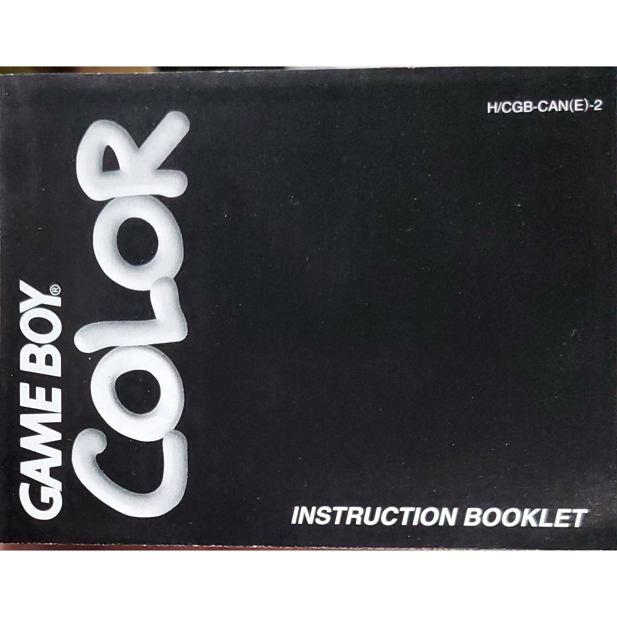 Nintendo Gameboy Color Instruction Manual