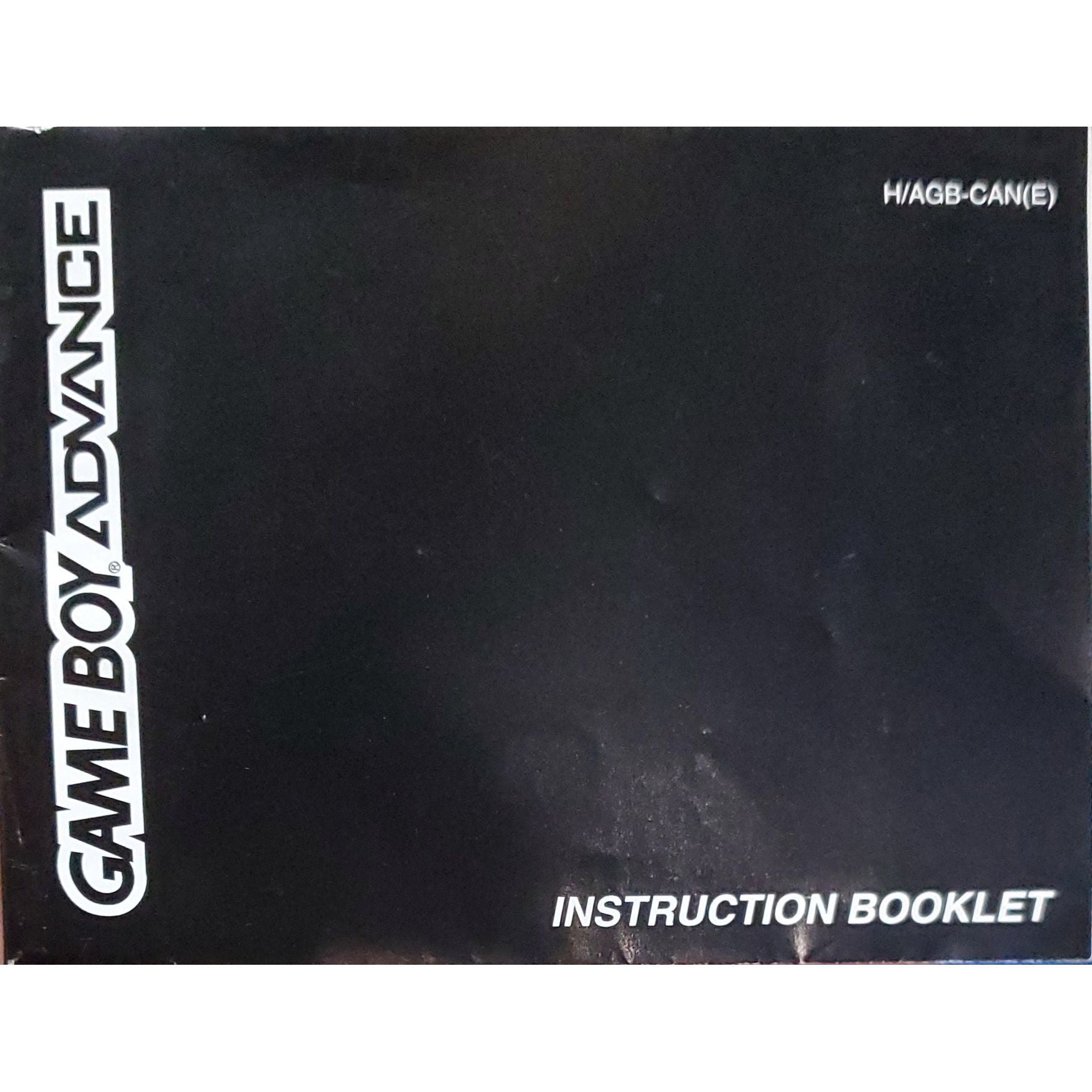 Nintendo Gameboy Advance Instruction Manual H/AGB-CAN(E)