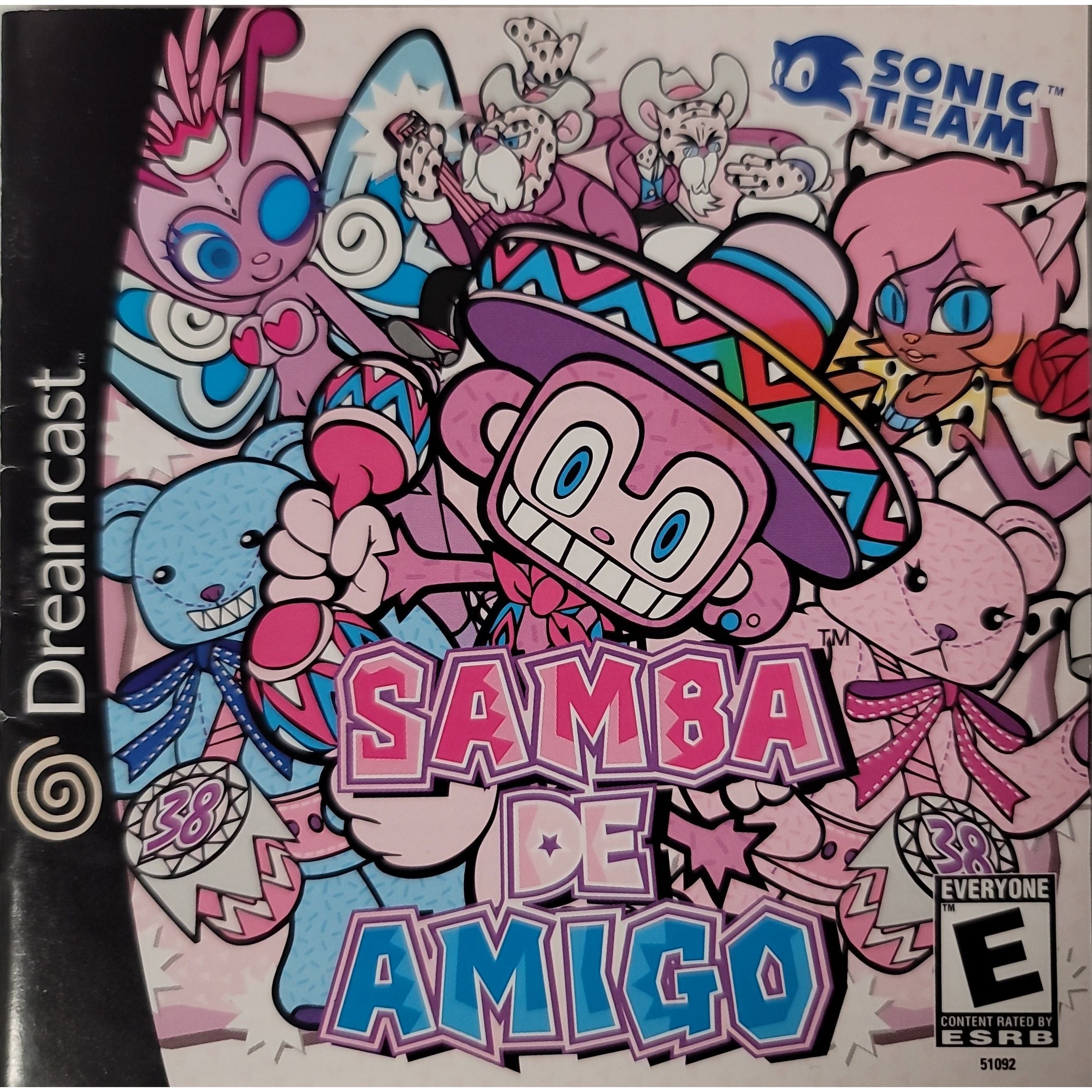 Dreamcast - Samba De Amigo (Sun Faded Manual)