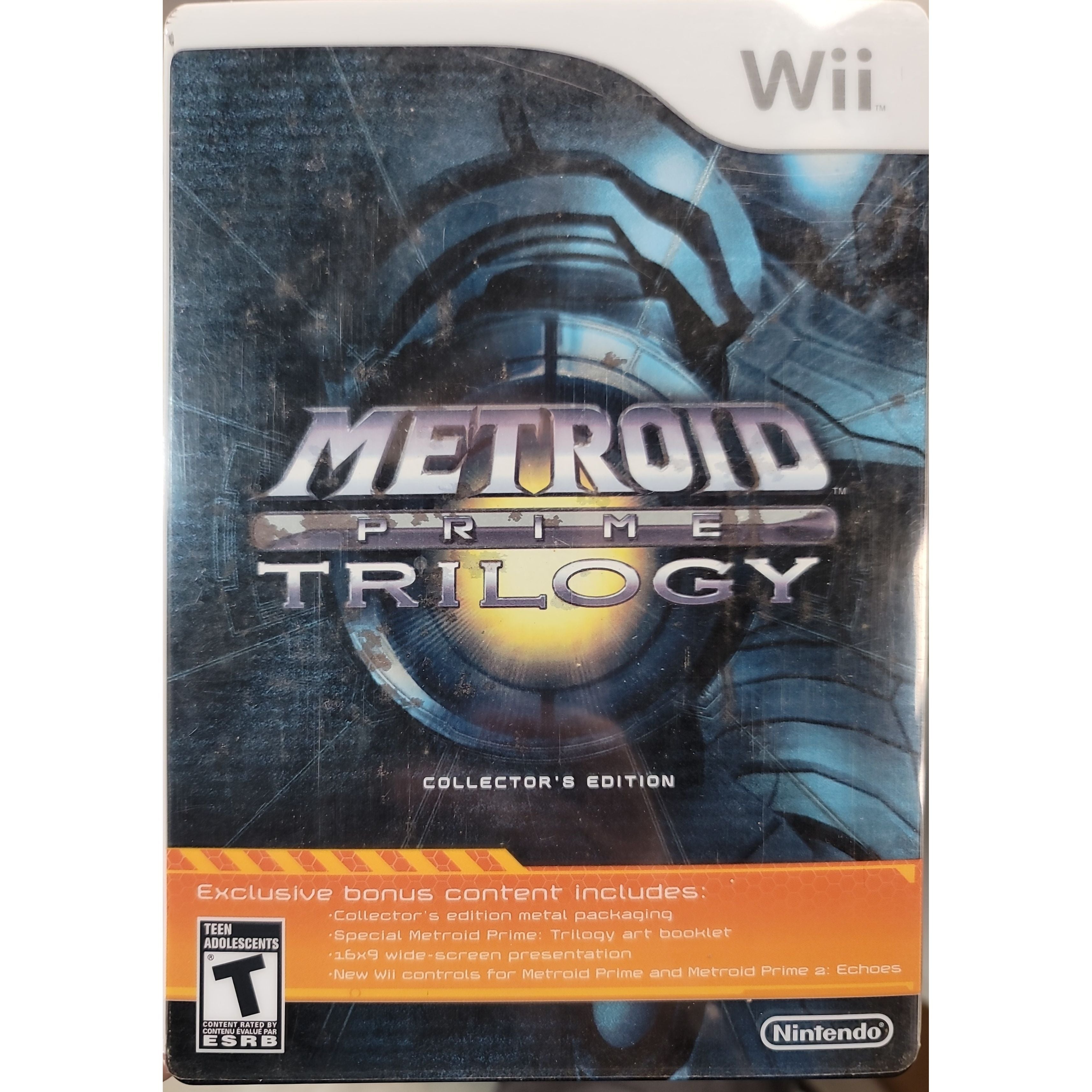 Wii - Metroid Prime Trilogy Collector's Edition (Damaged Cover)