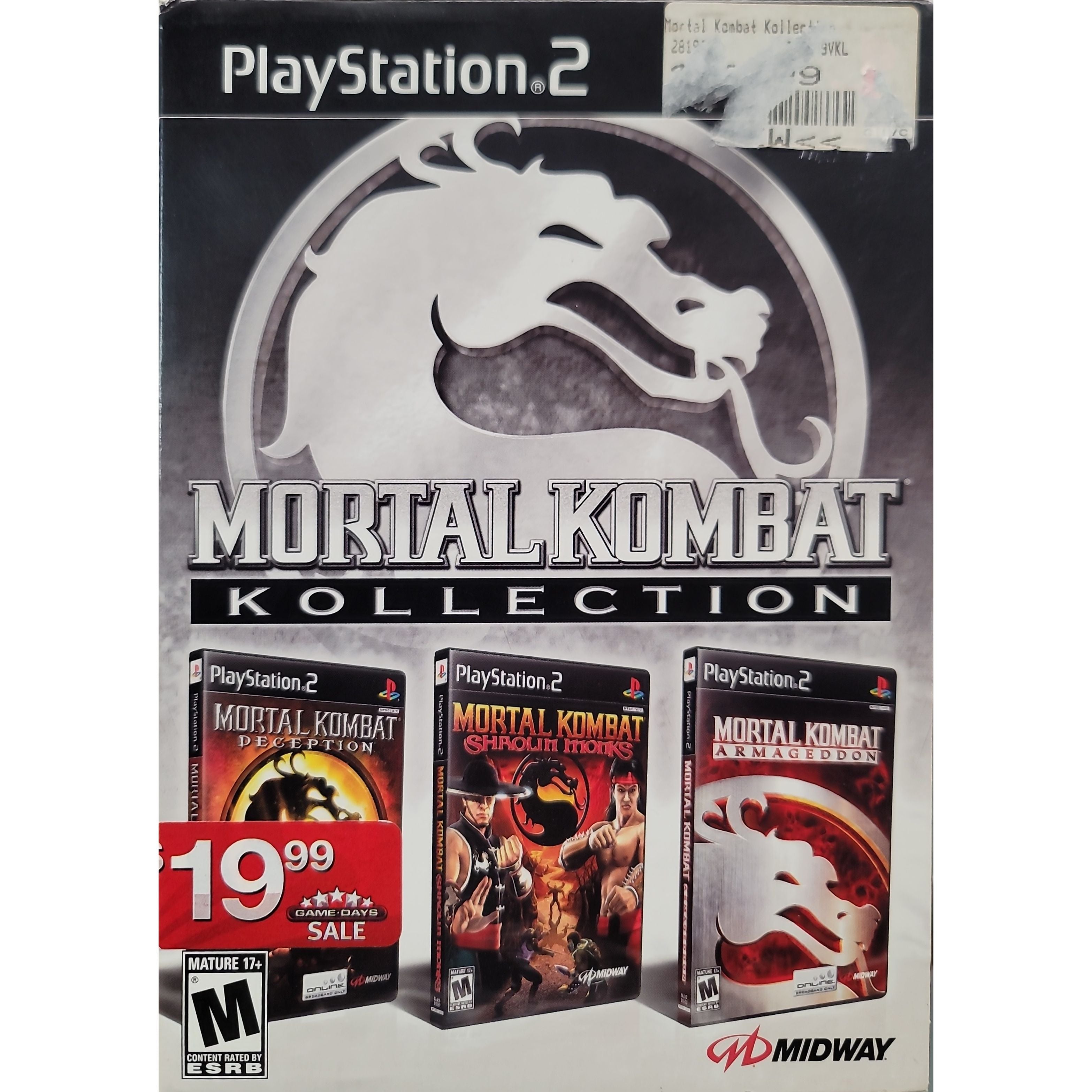 PS2 - Mortal Kombat Kollection