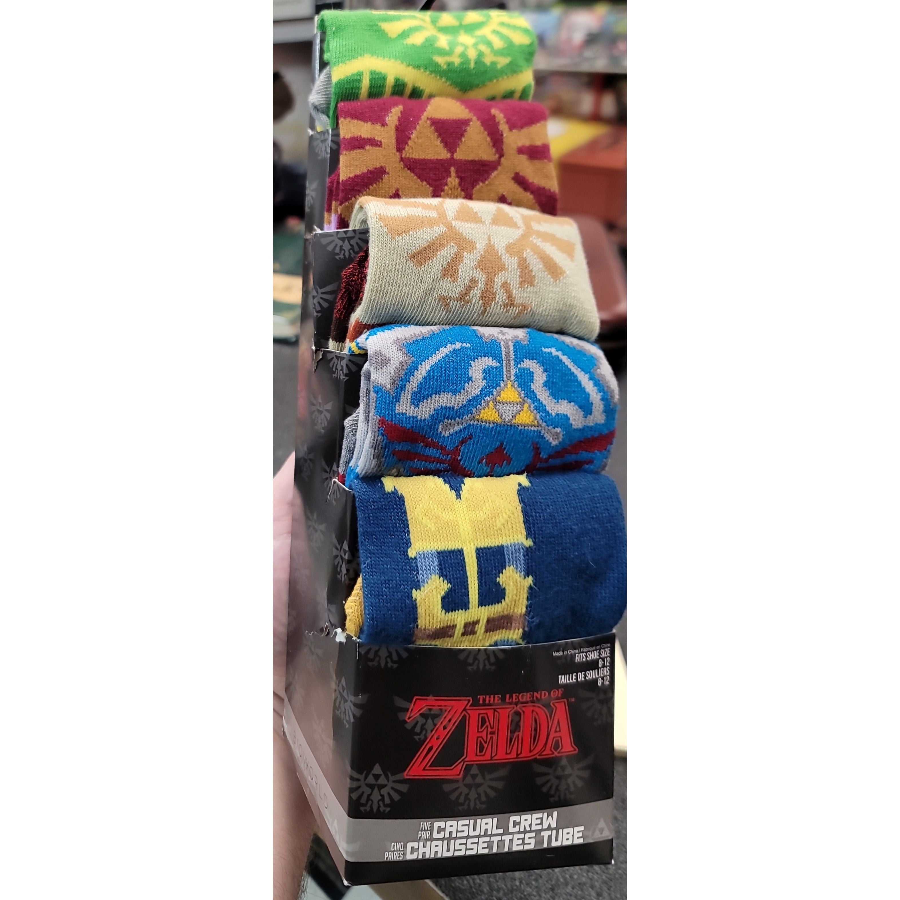 The Legend of Zelda Casual Crew Socks - 5 Pair