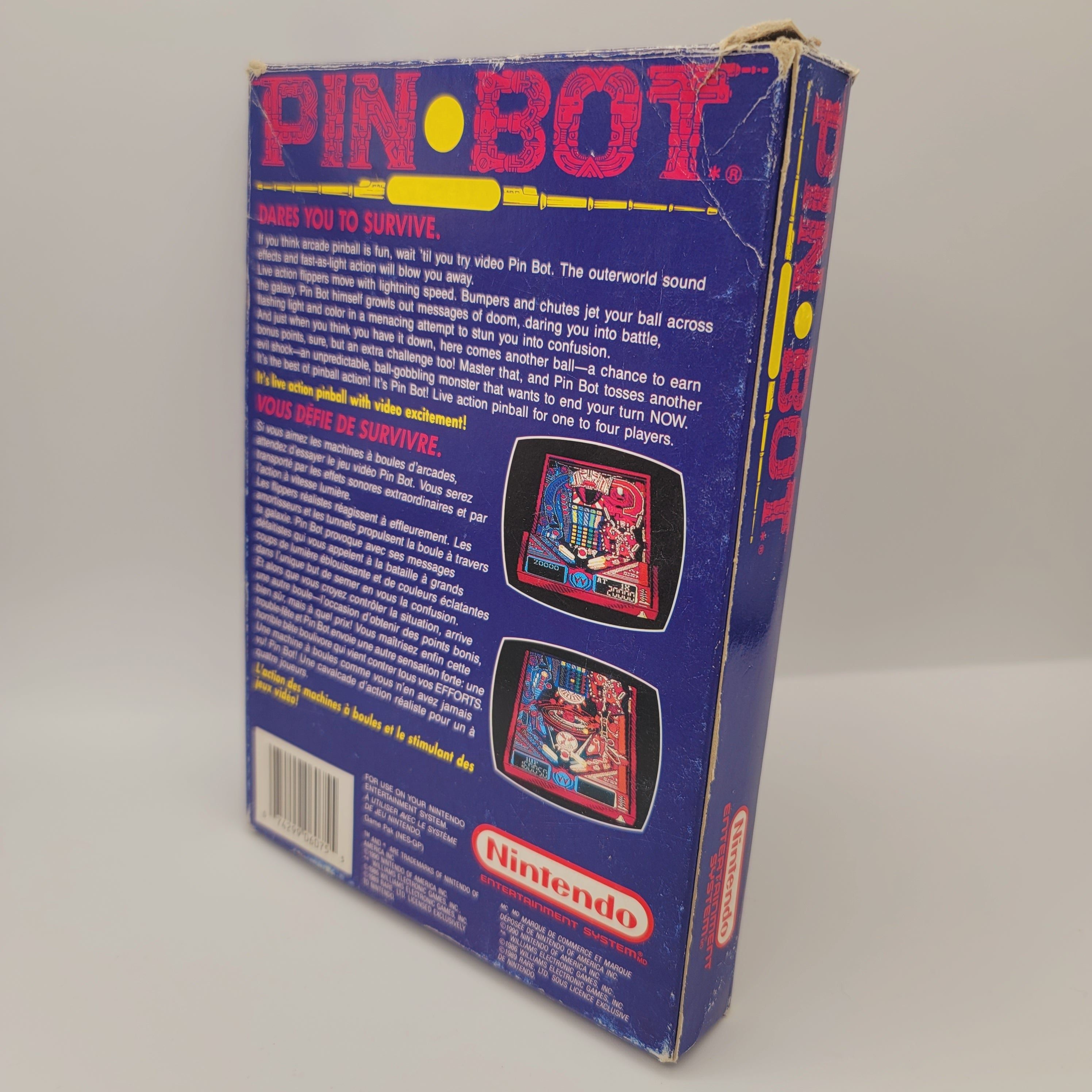 NES - Pin Bot (Complete in Box / C+ / With Manual)