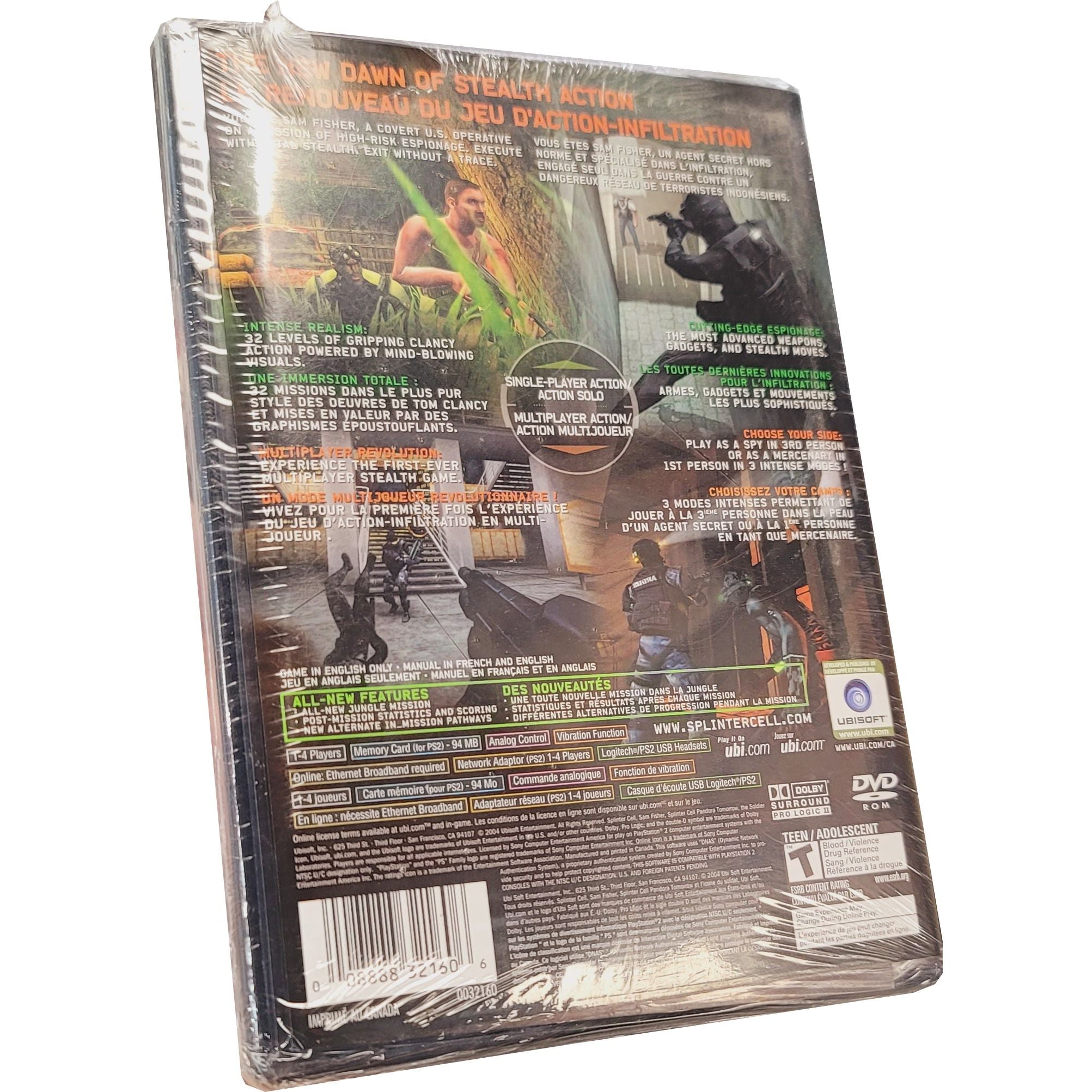 PS2 - Tom Clancy's Splinter Cell Pandora Tomorrow (Sealed / Greatest Hits)