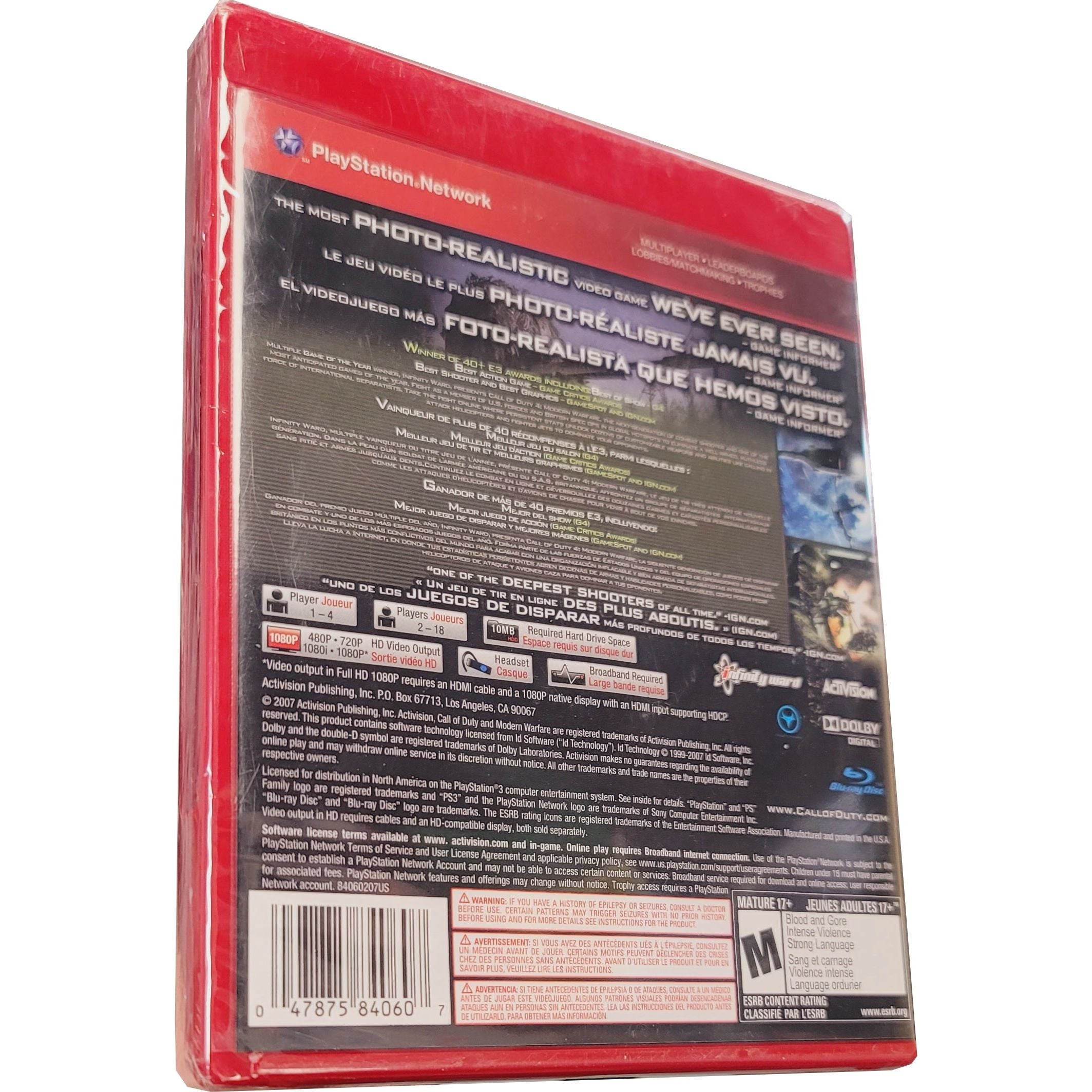 PS3 - Call of Duty 4 Modern Warfare (Sealed / Greatest Hits)