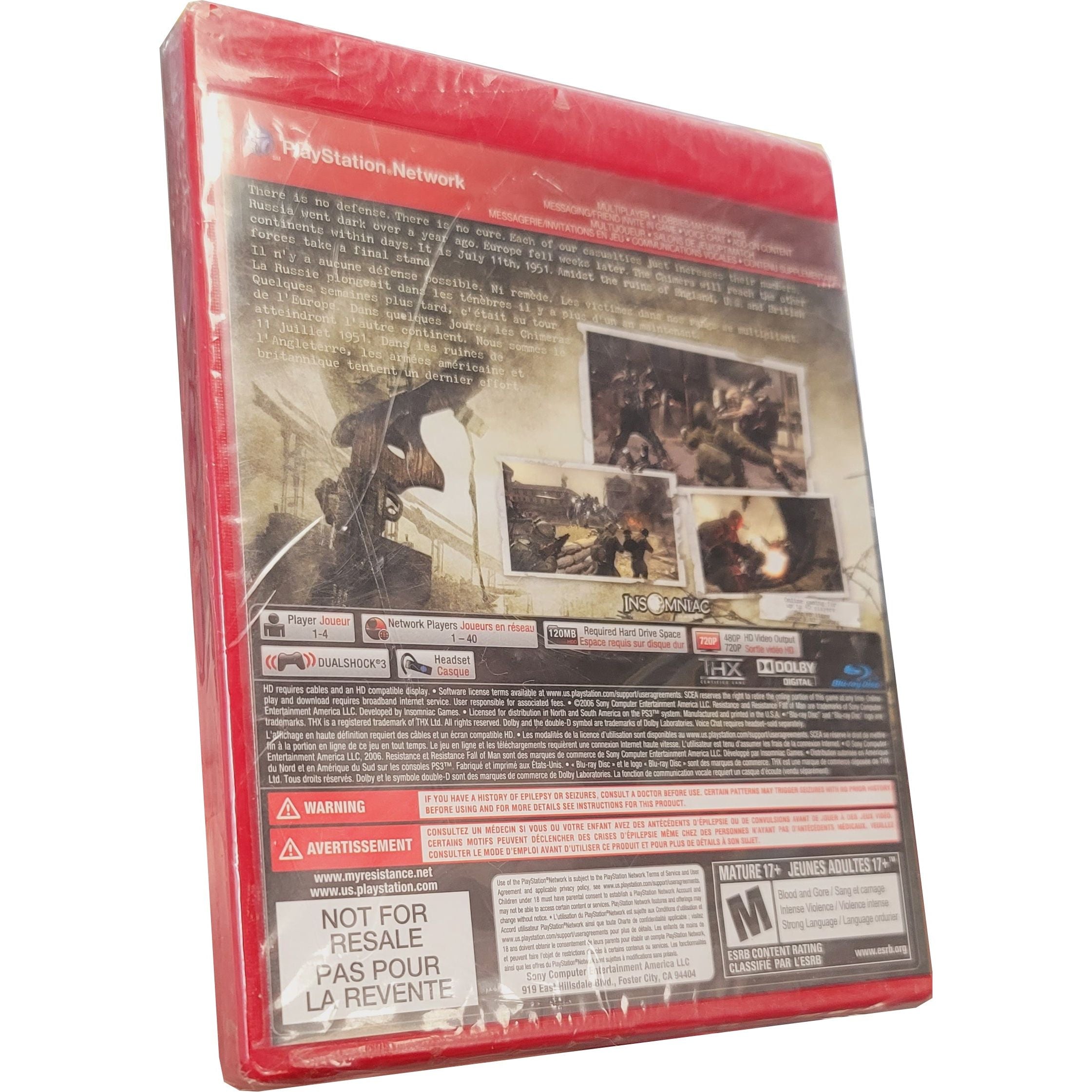 PS3 - Resistance Fall of Man (Sealed / Greatest Hits)