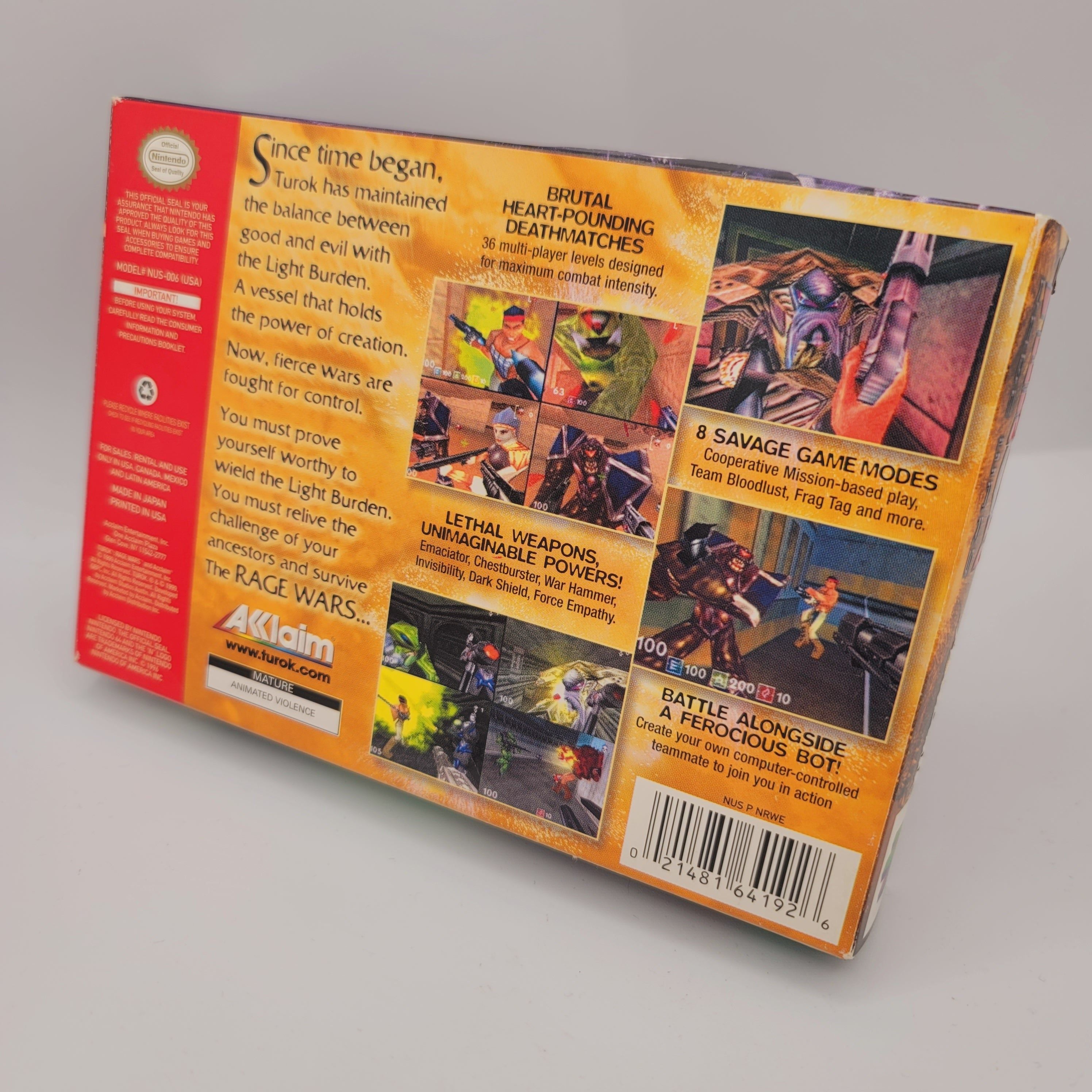 N64 - Turok Rage Wars (Complete in Box / A / With Manual)