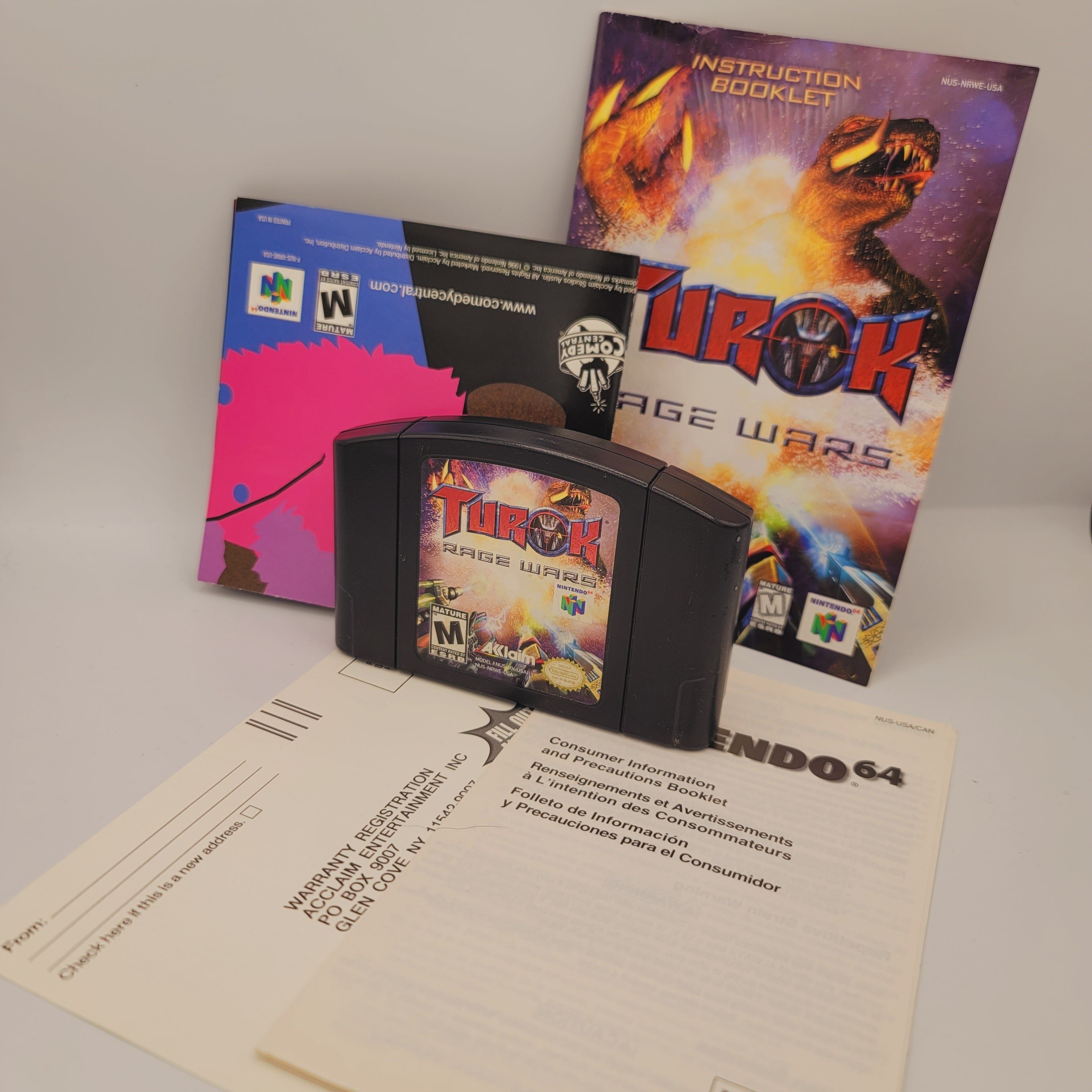 N64 - Turok Rage Wars (Complete in Box / A / With Manual)