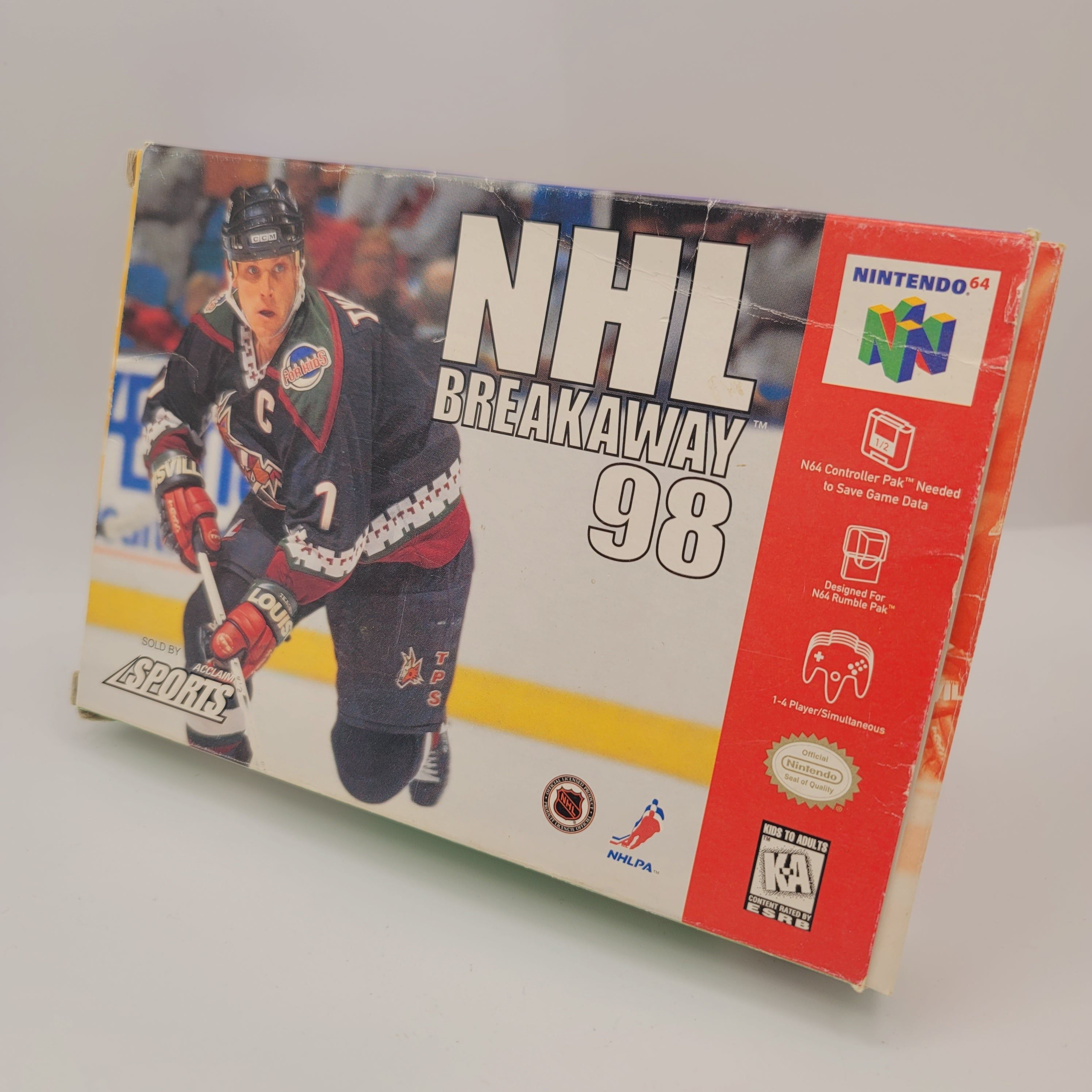 N64 - NHL Breakaway 98 (Complete in Box / B+ / With Manual)